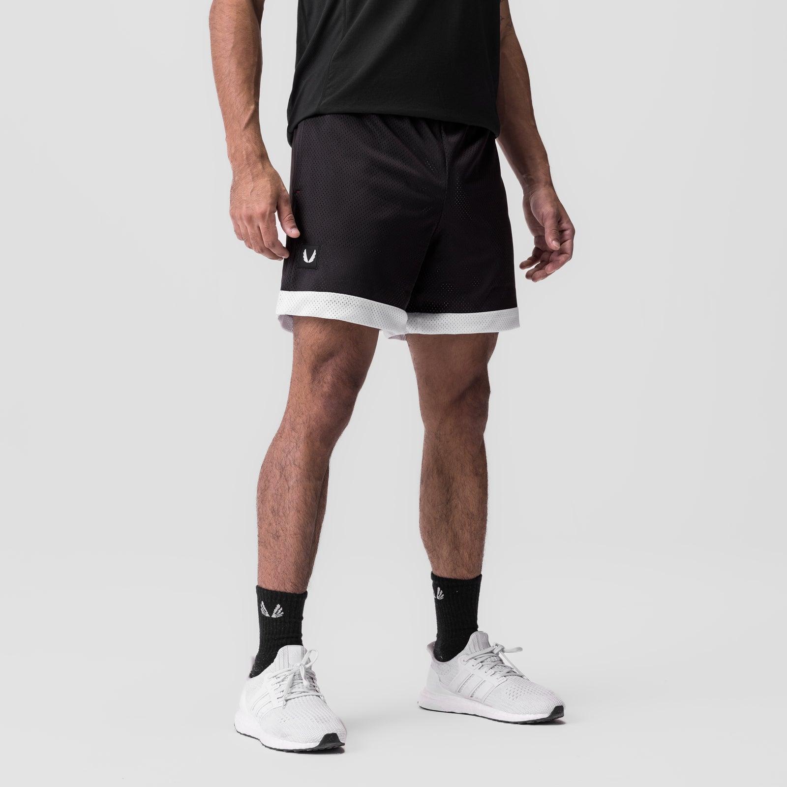 0795. SilverPlus™ Mesh Reversible Short - Black/White Male Product Image