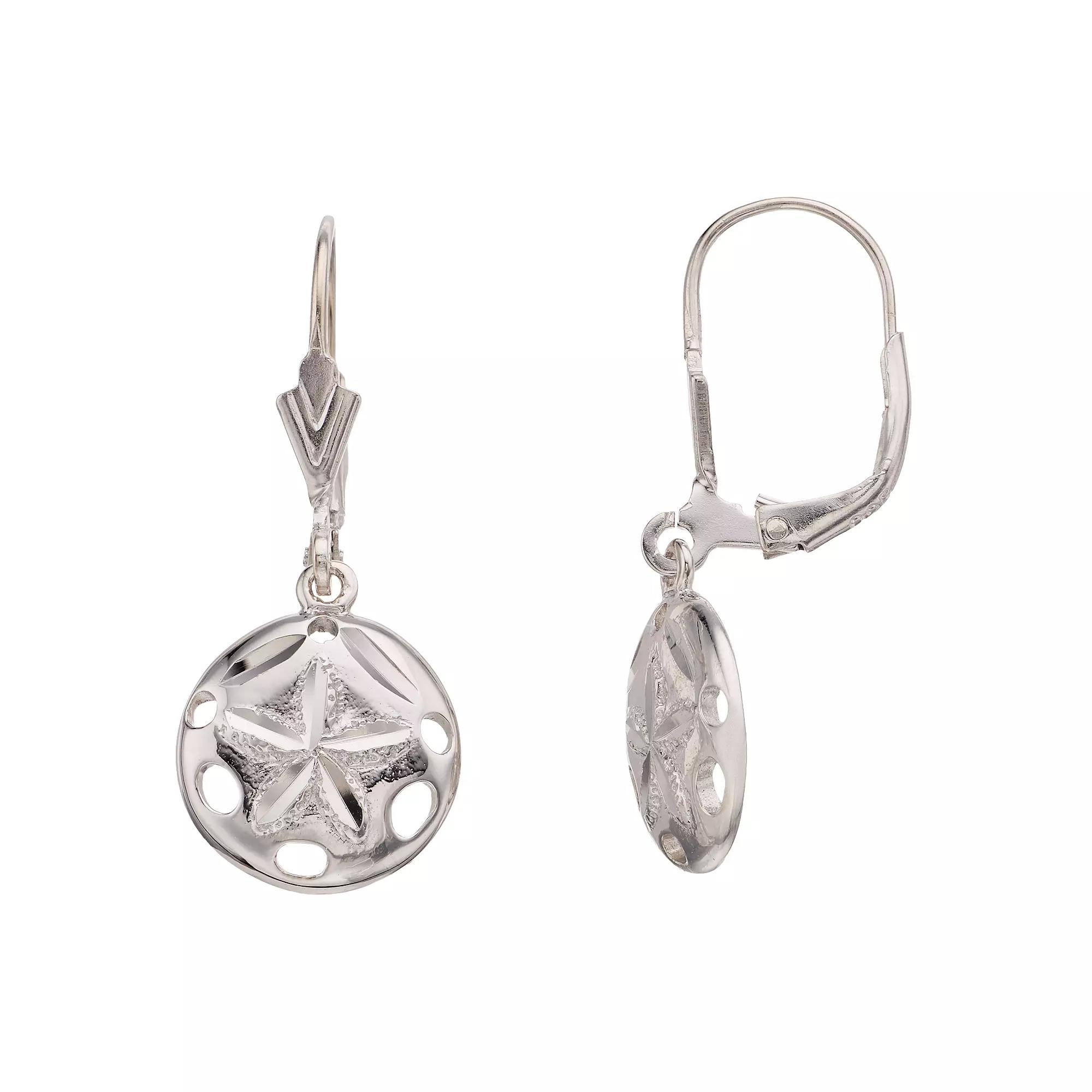 Sterling Silver Sea Life Drop Earrings, Women's Product Image