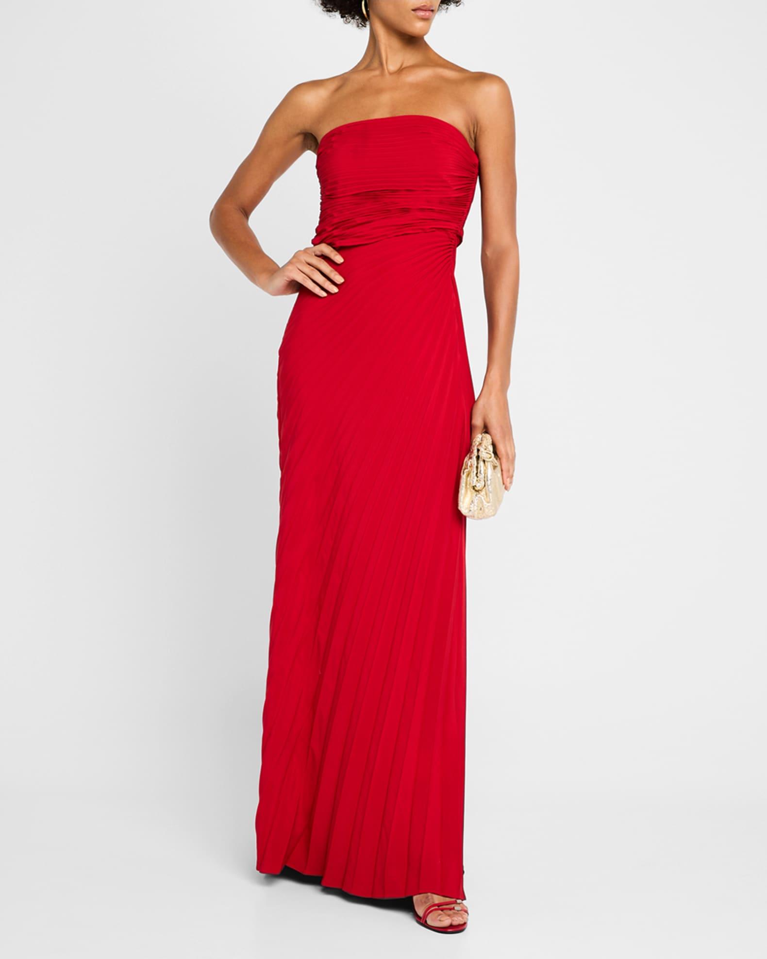 Bianca Pleated Strapless Gown Product Image