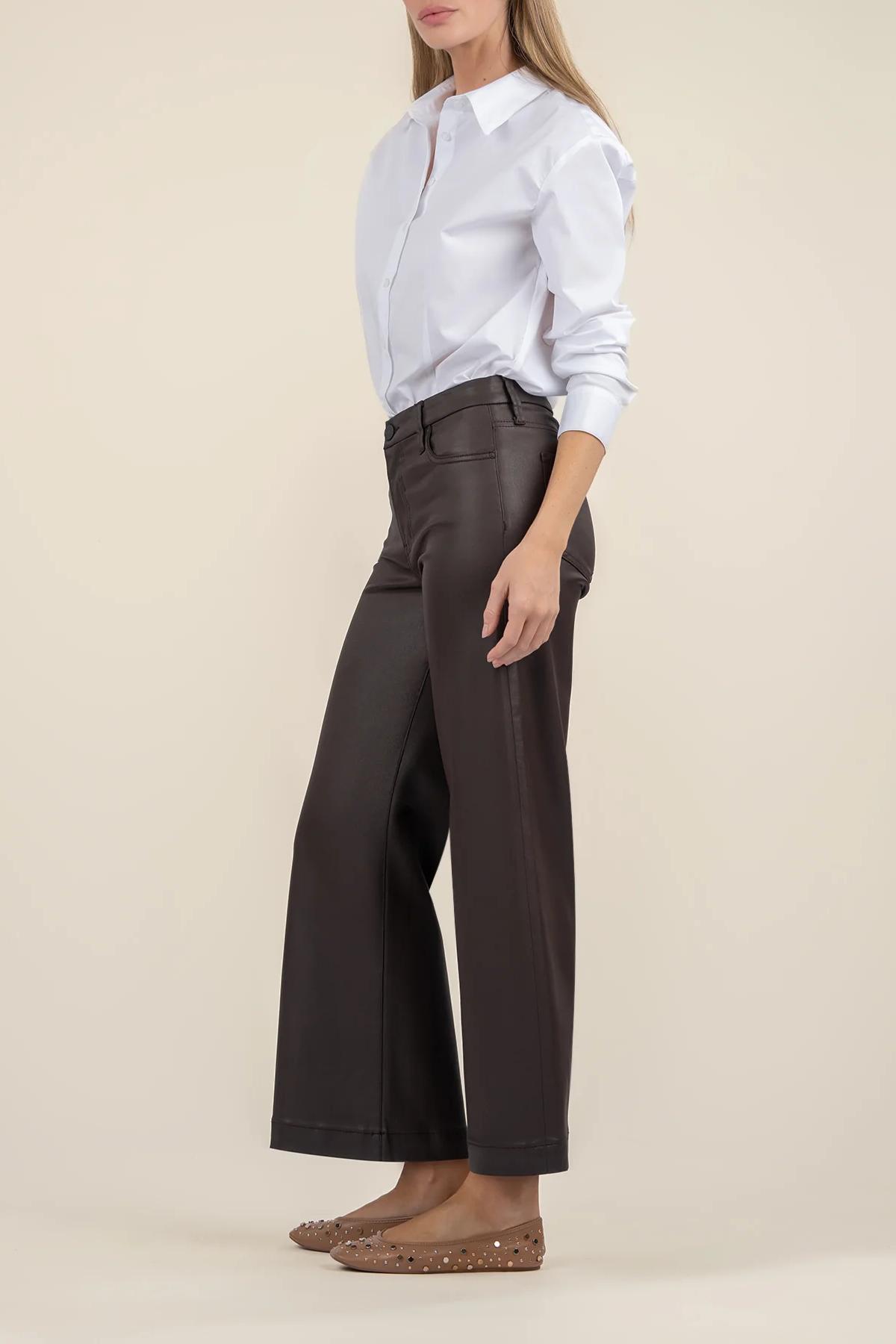 Millia Front Crop Shirt- Optic White Product Image