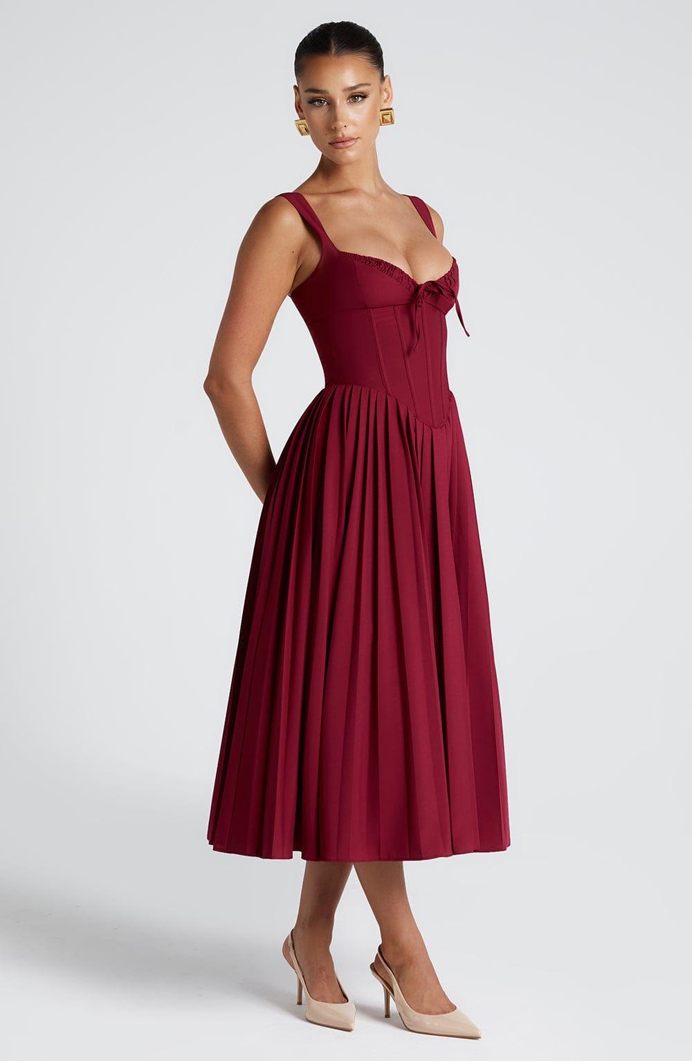 Natassia Midi Dress - Berry Product Image