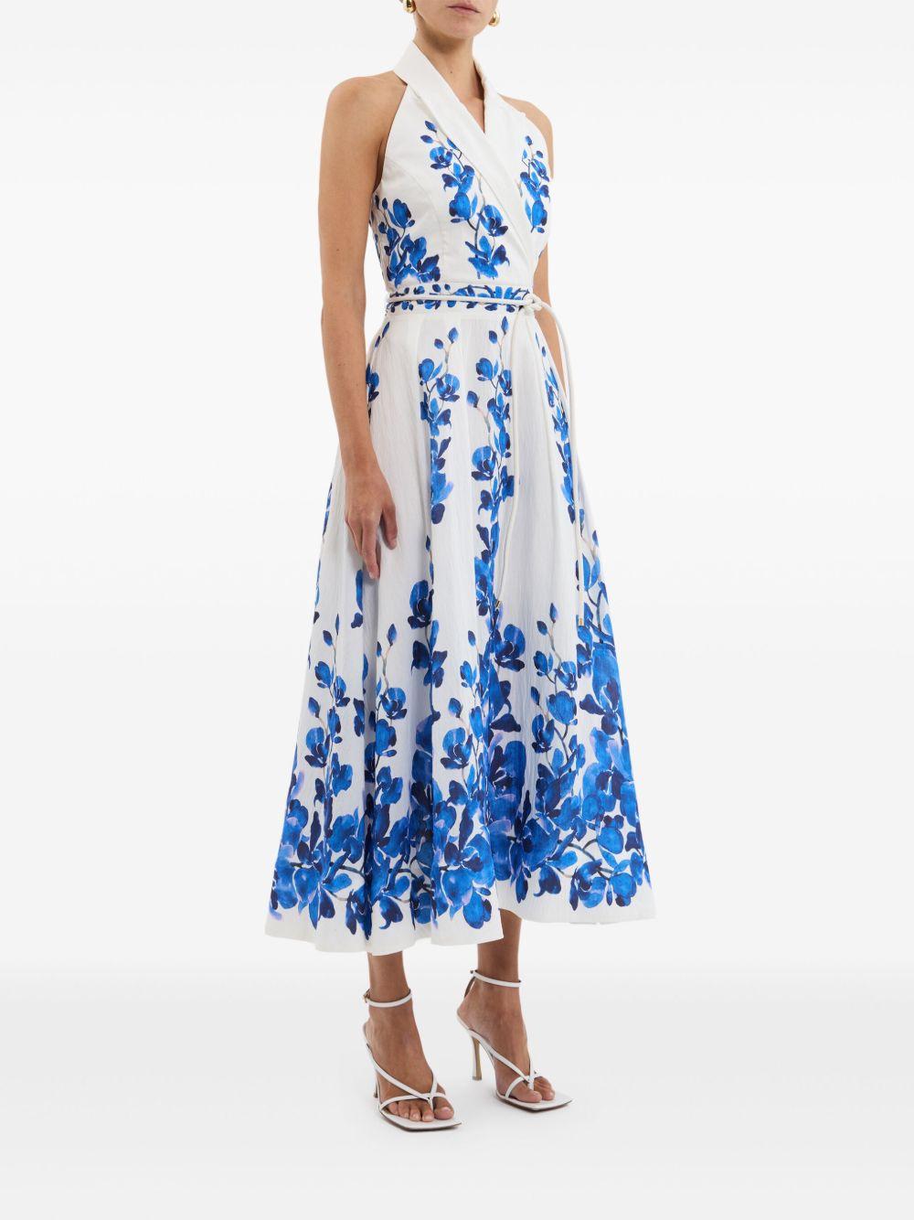 floral-motif midi dress Product Image