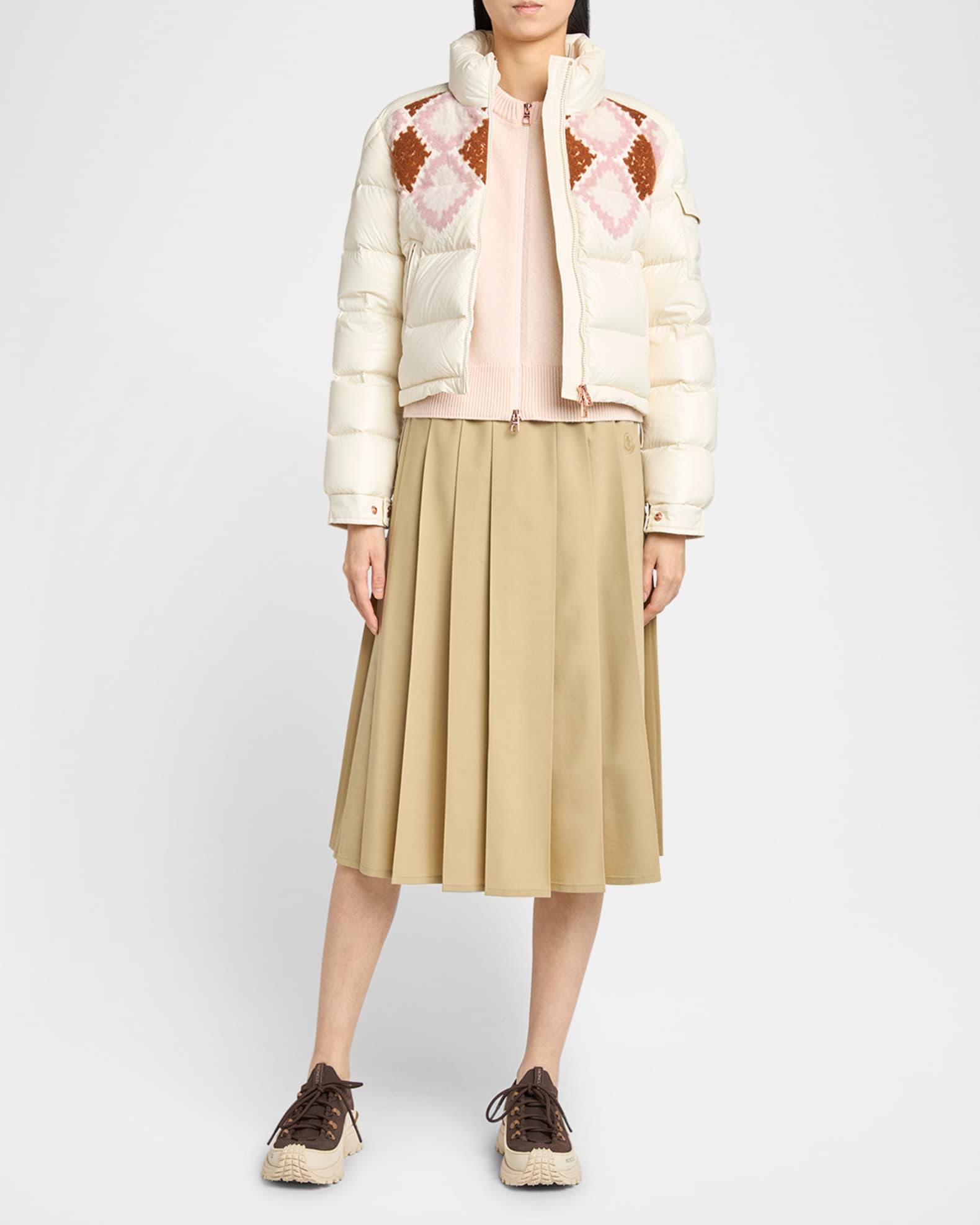 Wool-Cashmere Heart Patch Cardigan  Product Image