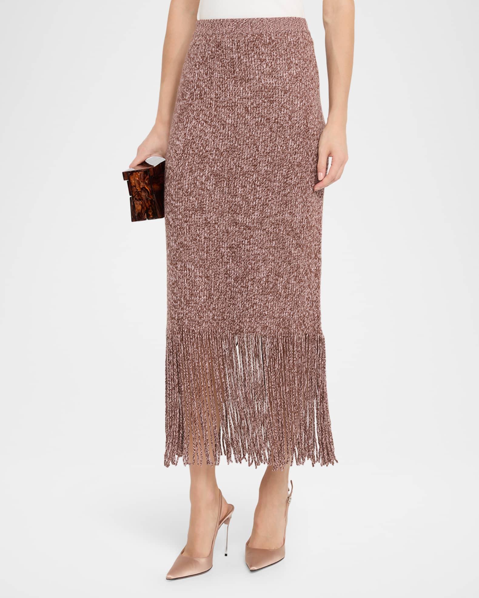 Hypnotic Fringed Midi Skirt  Product Image