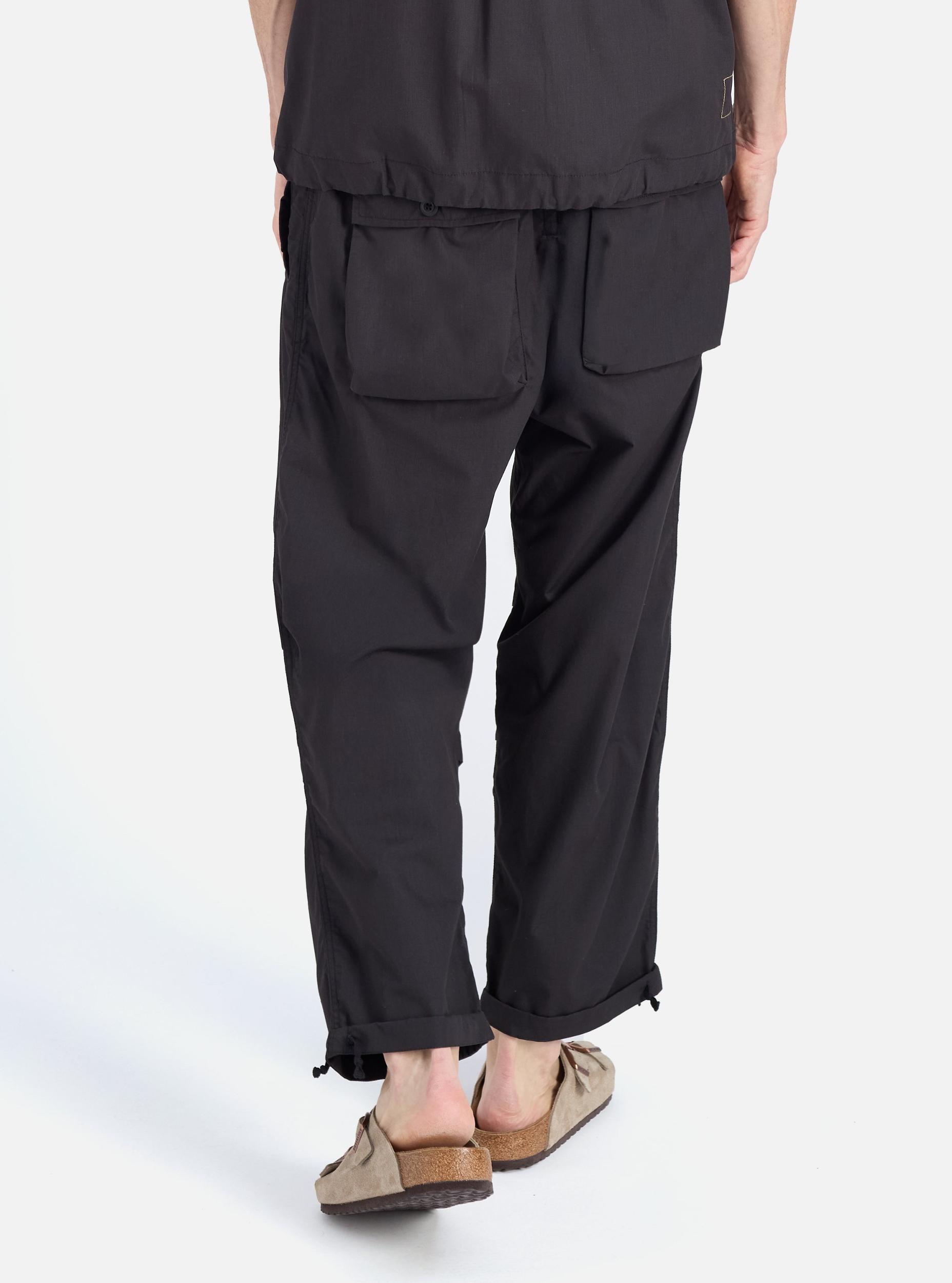 Black Recycled Polytech Parachute Pant Product Image