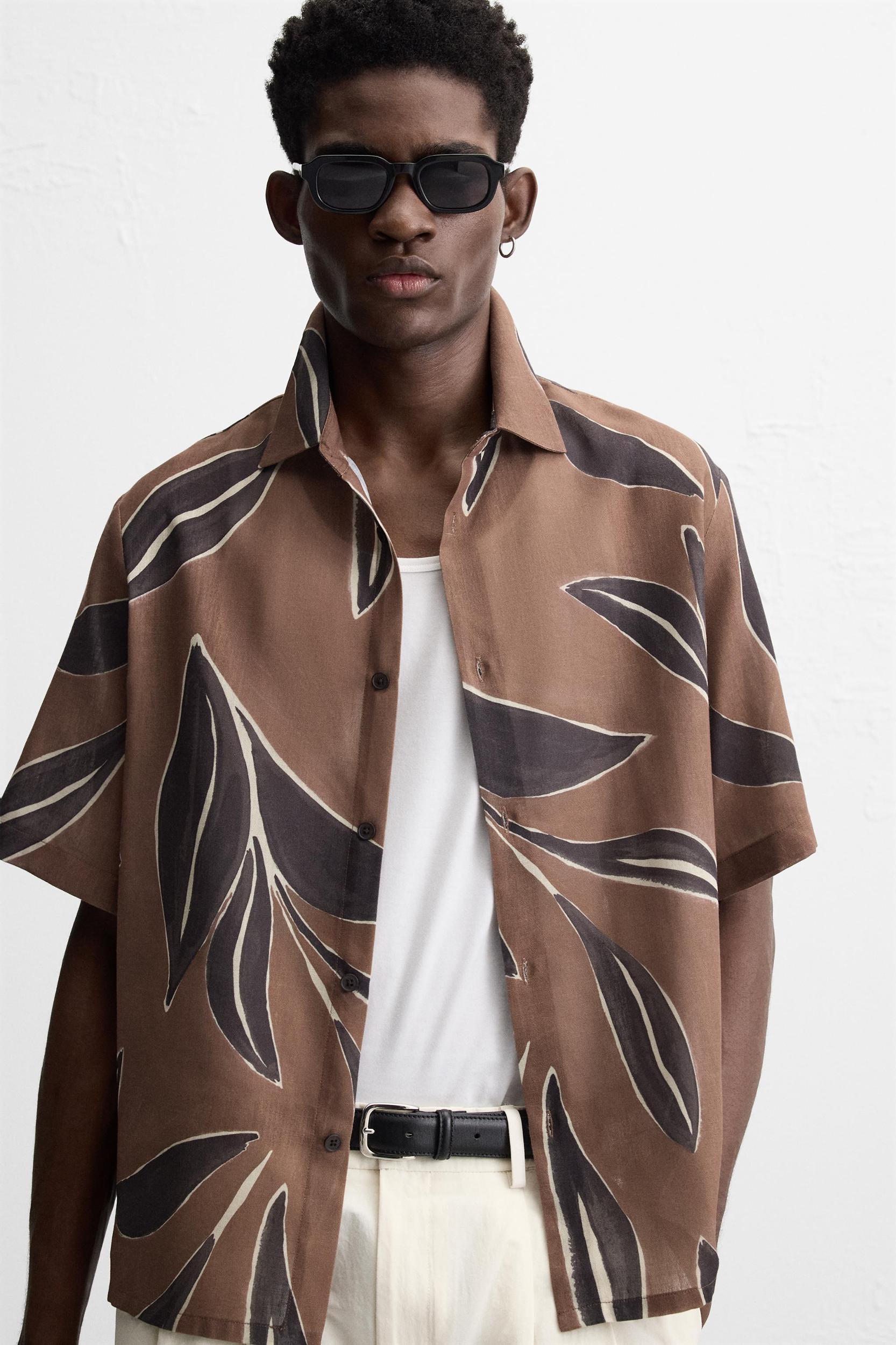 LEAF PRINT SHIRT Product Image