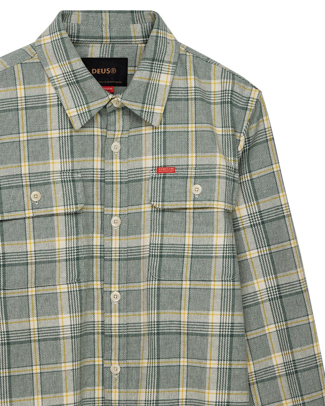Vacay Check Shirt - Tendril Green Product Image
