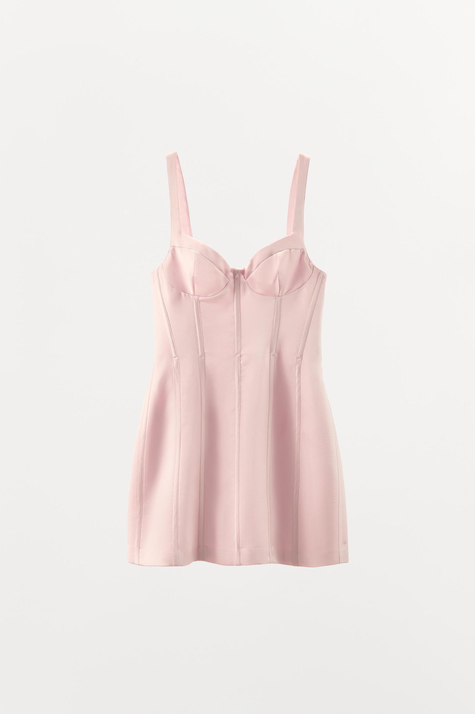 SATIN SHORT DRESS Product Image