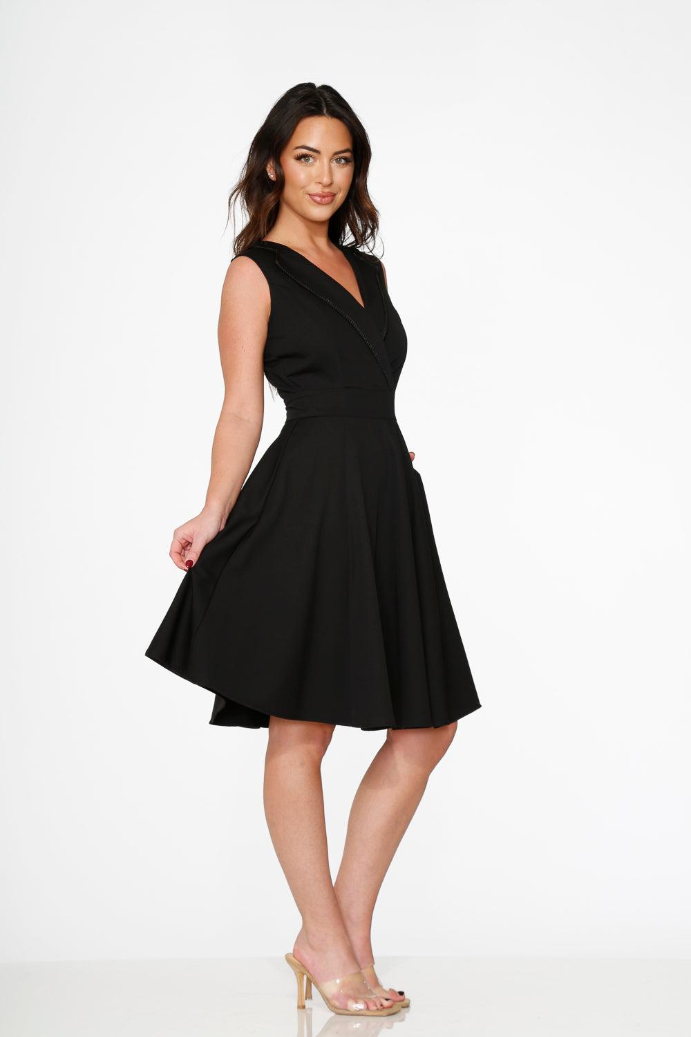 Black Swing Dress Product Image