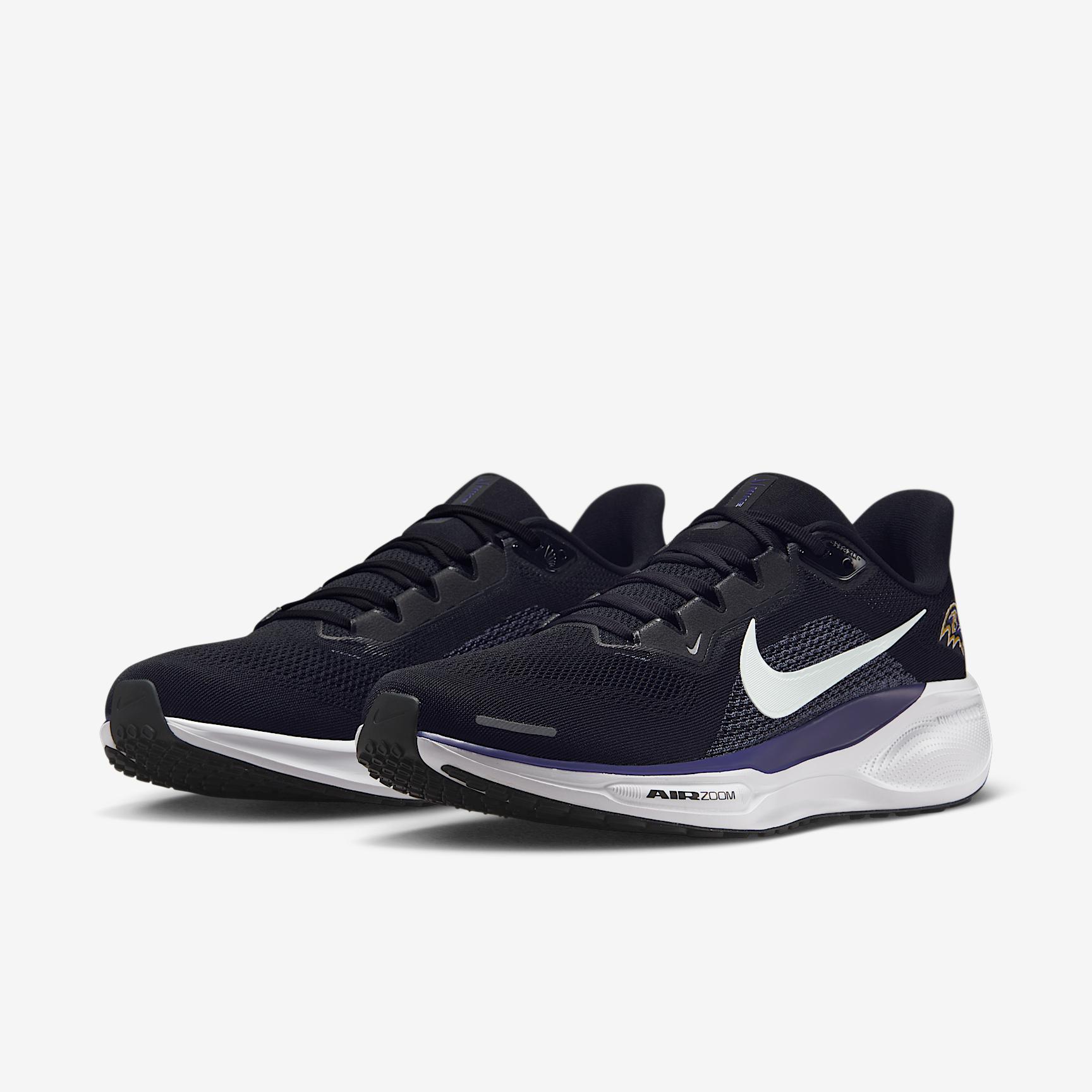 Baltimore Ravens Pegasus 41 Nike Mens NFL Road Running Shoes | IB3194-001 Product Image