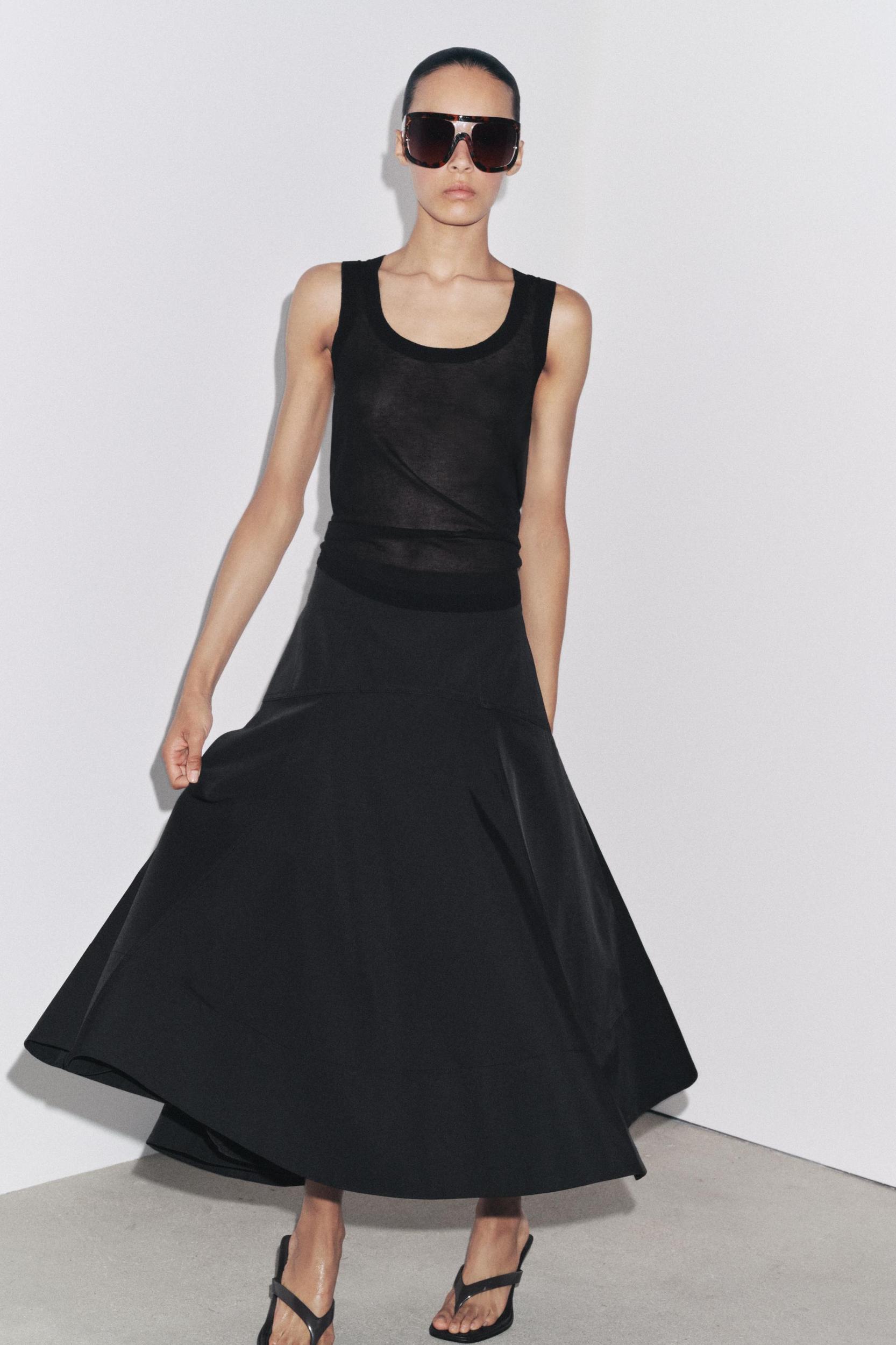 ZW COLLECTION MIDI FLARED SKIRT Product Image