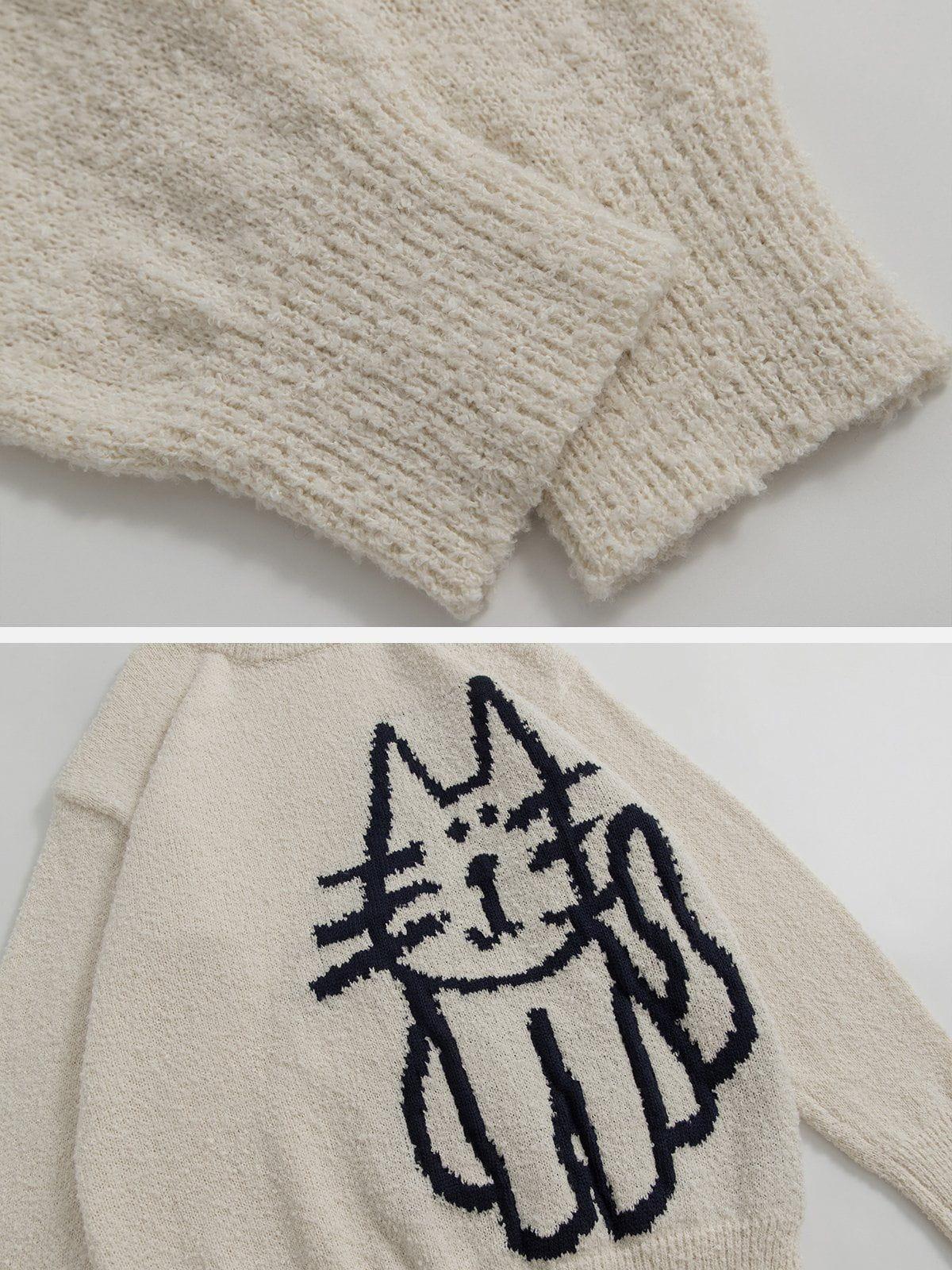 Aelfric Eden Hand Drawn Cat Sweater Product Image