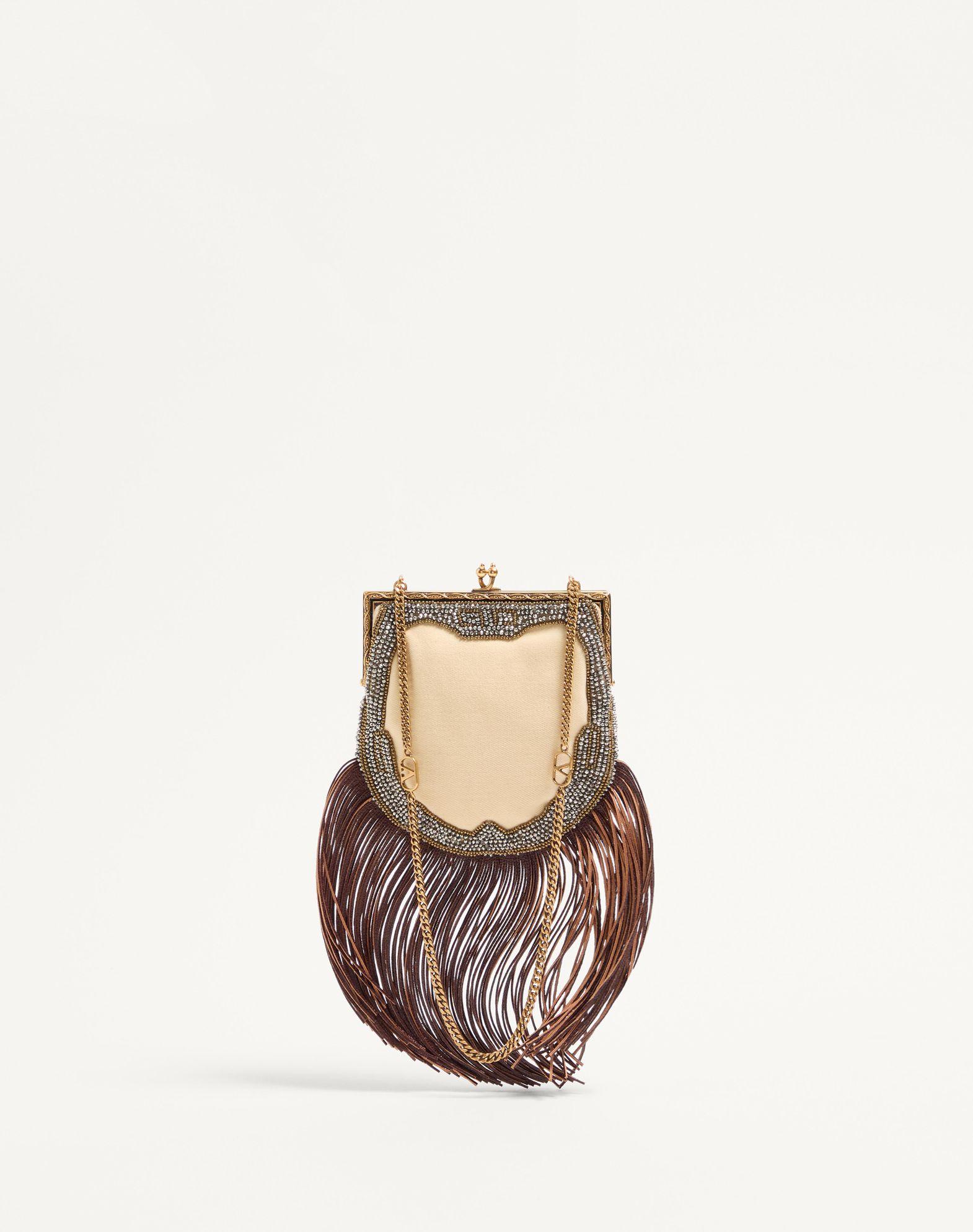 Valentino Garavani Nellcote Fairytales Small Clutch Embroidered With Fringes Product Image