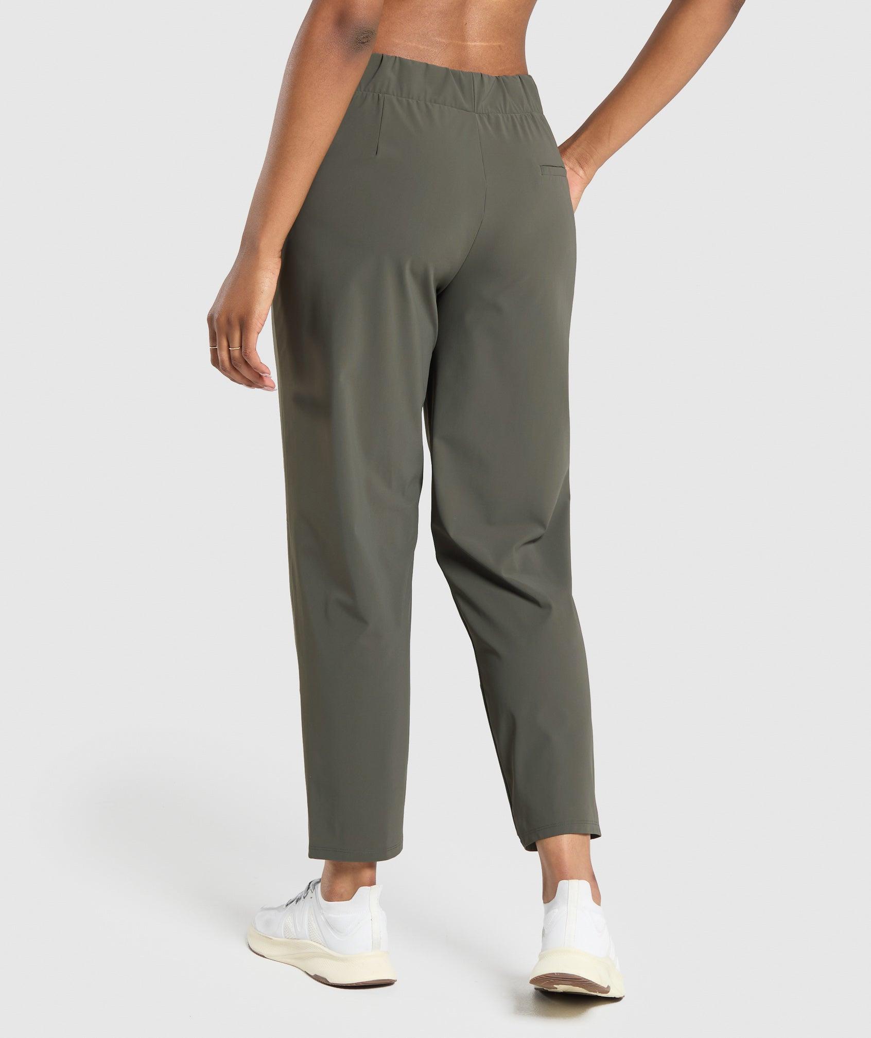 Gymshark Tapered Woven Pants - Strength Green Female Product Image