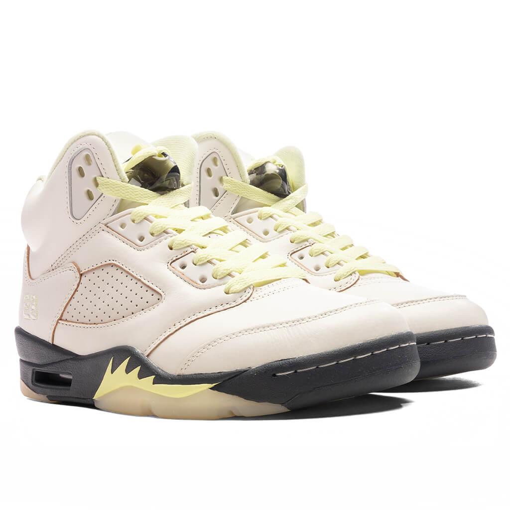 Women's Air Jordan 5 Retro - Sail/Luminous Green/Anthracite Female Product Image