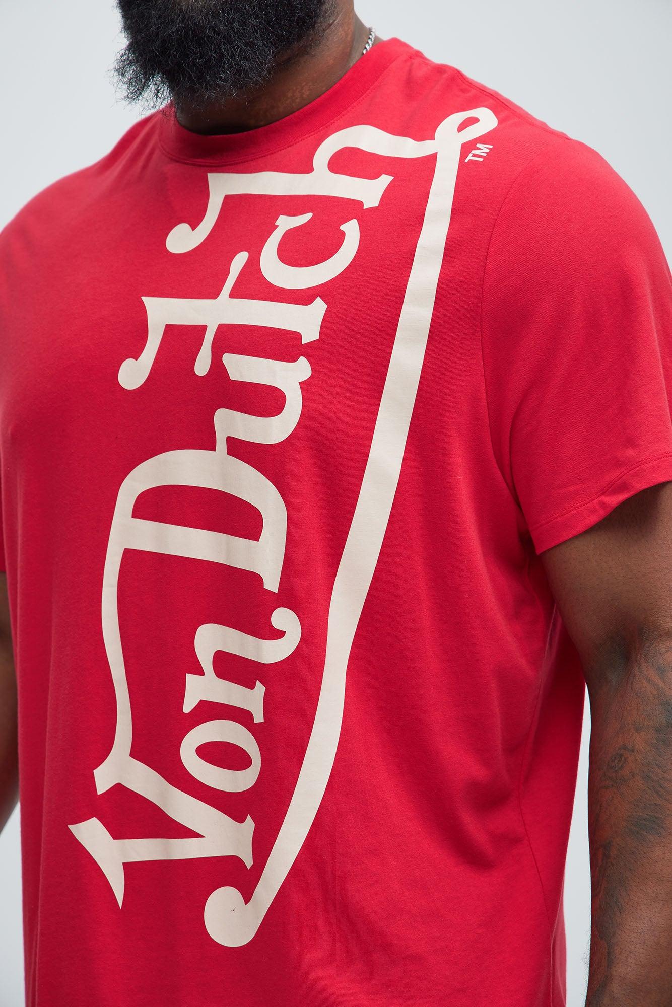 Von Dutch Blasted Short Sleeve Tee - Red Product Image