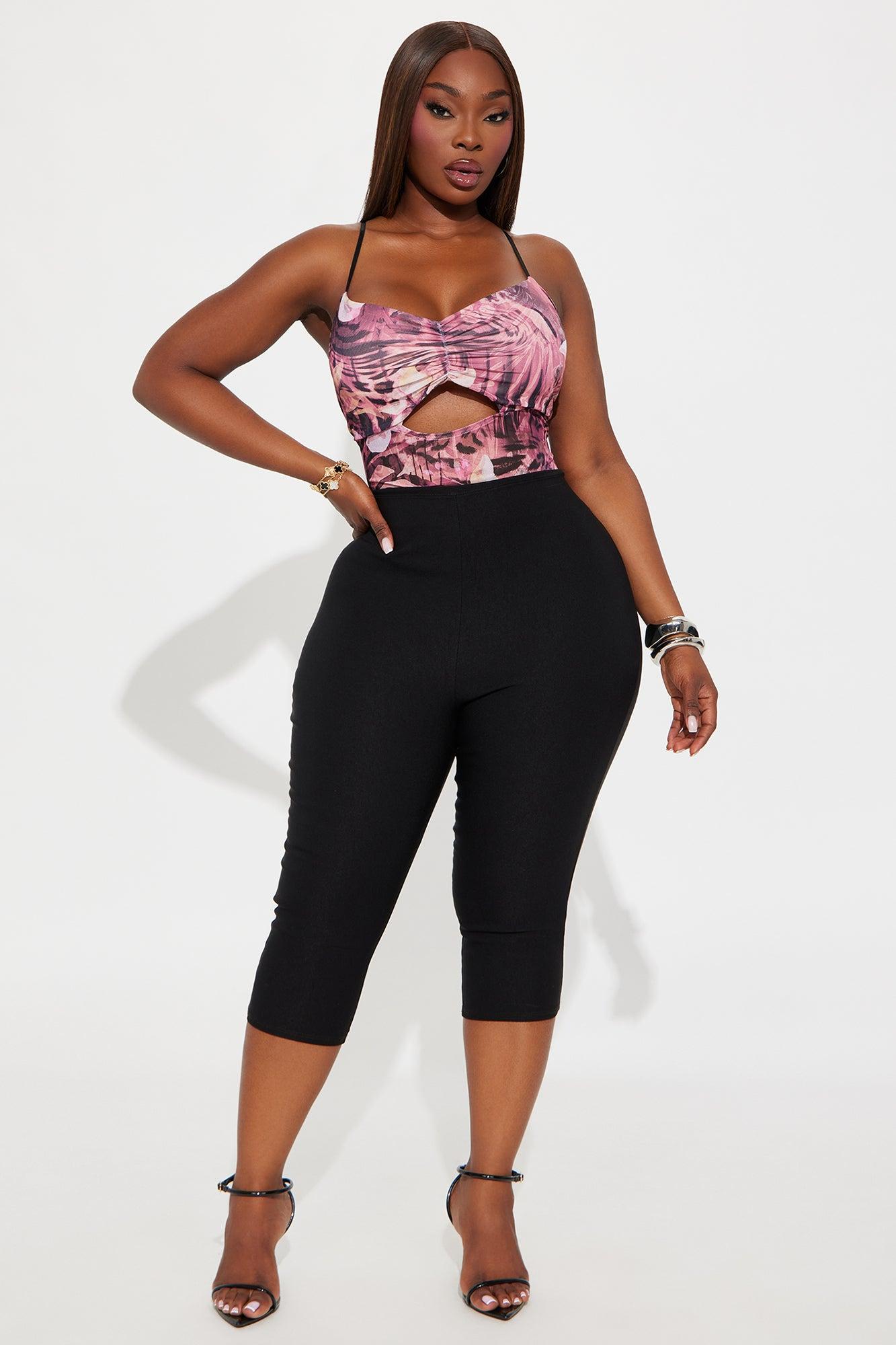 Tallulah Mesh Cut Out Bodysuit - Pink/combo Product Image