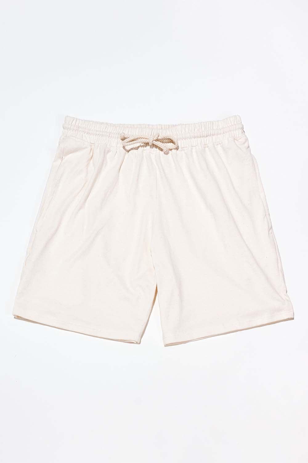Men's Organic Athletic Shorts in Natural Product Image