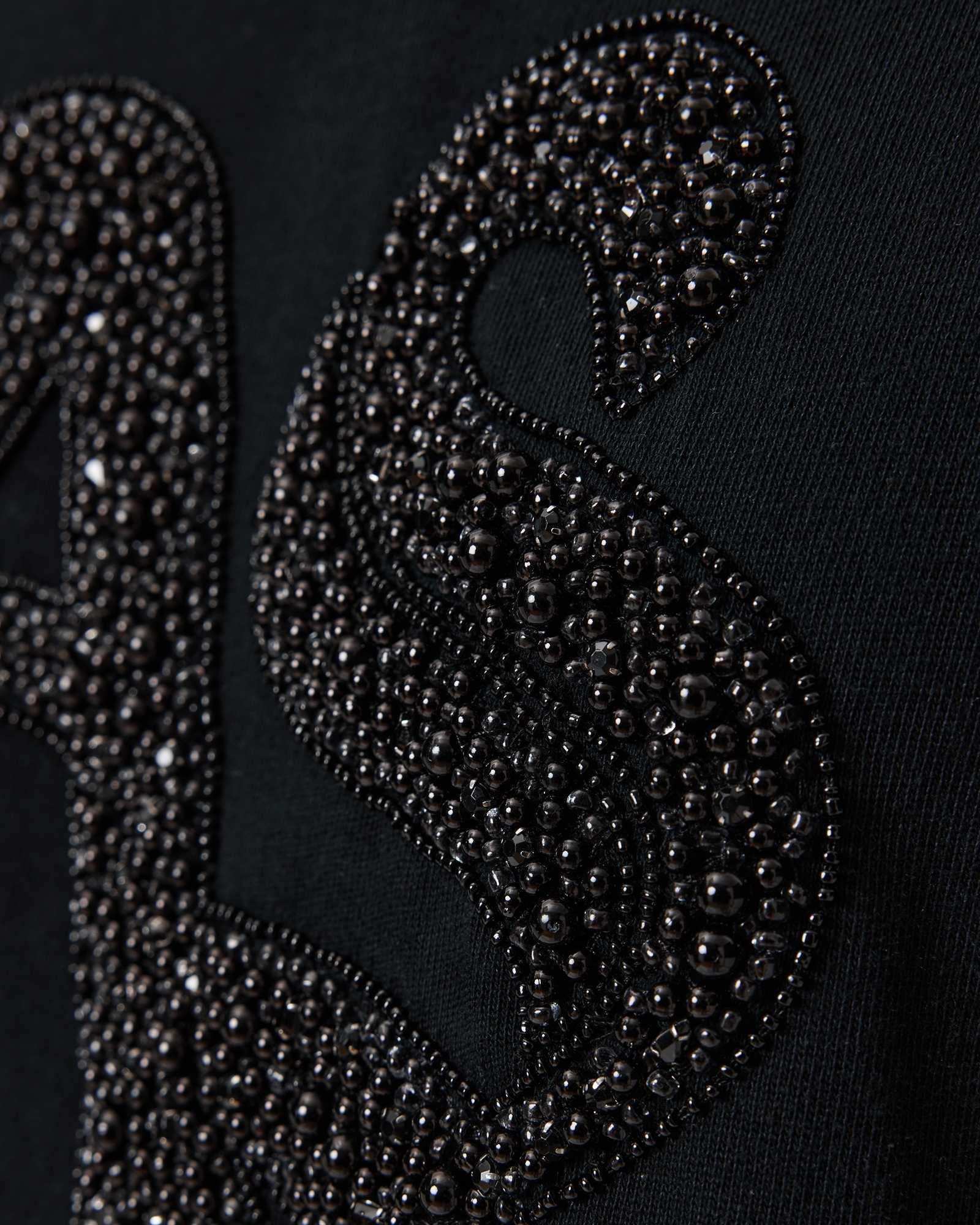 Icon Amelie Oversized Embellished T-Shirt Black | ALLSAINTS US Product Image