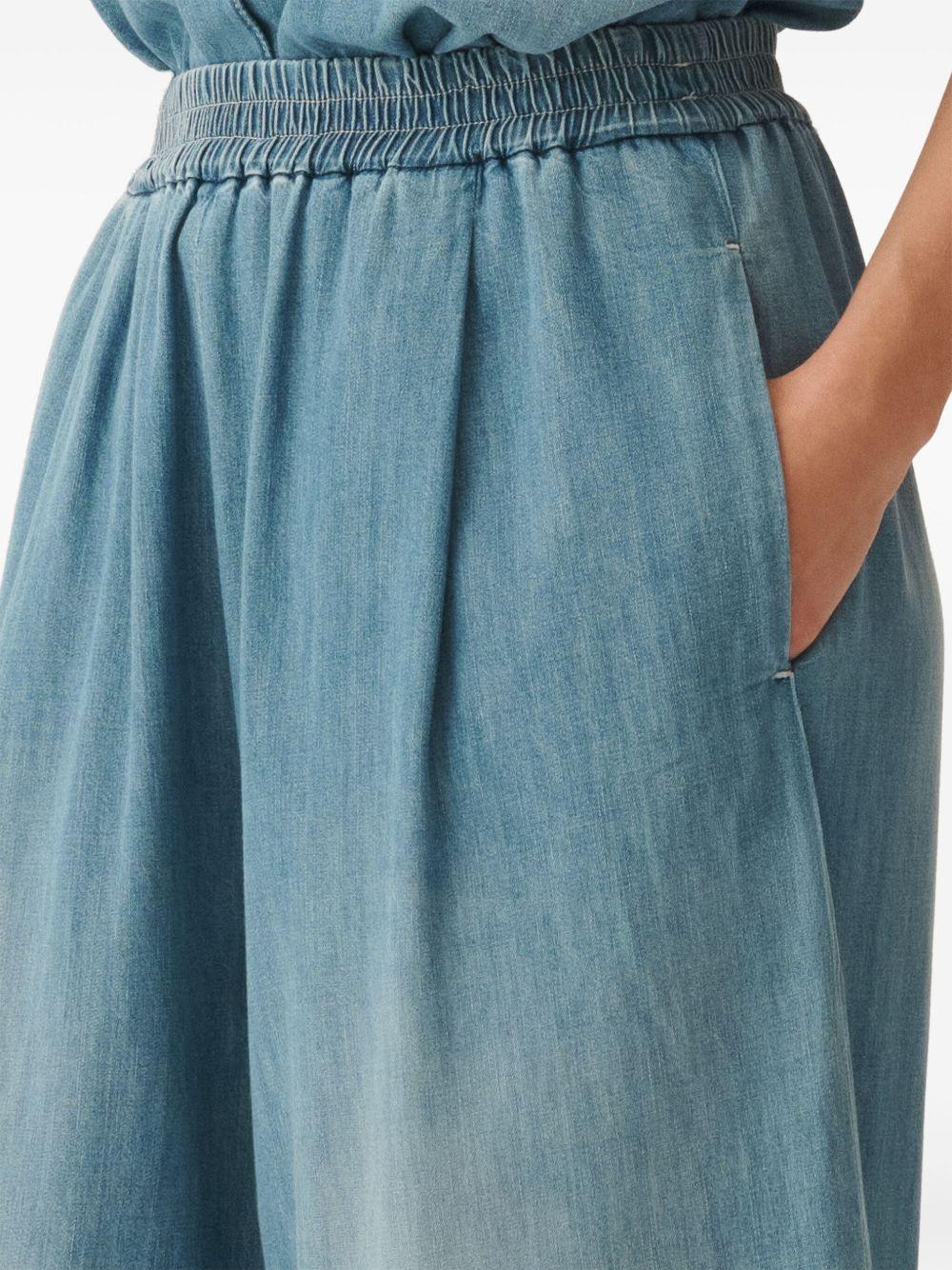 denim palazzo pants Product Image