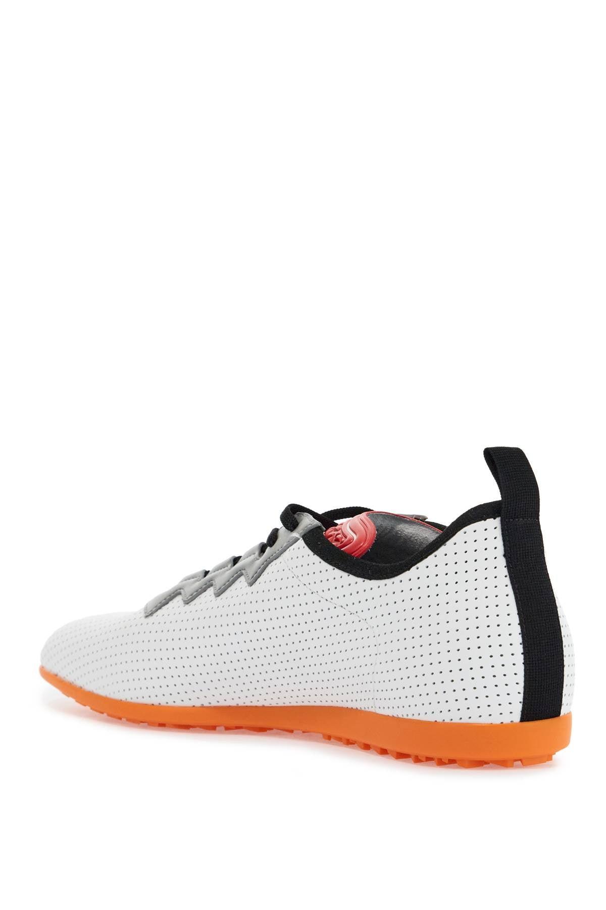 VALENTINO GARAVANI Chromathon Low-top Sneakers In Perforated Leather In Multi Product Image