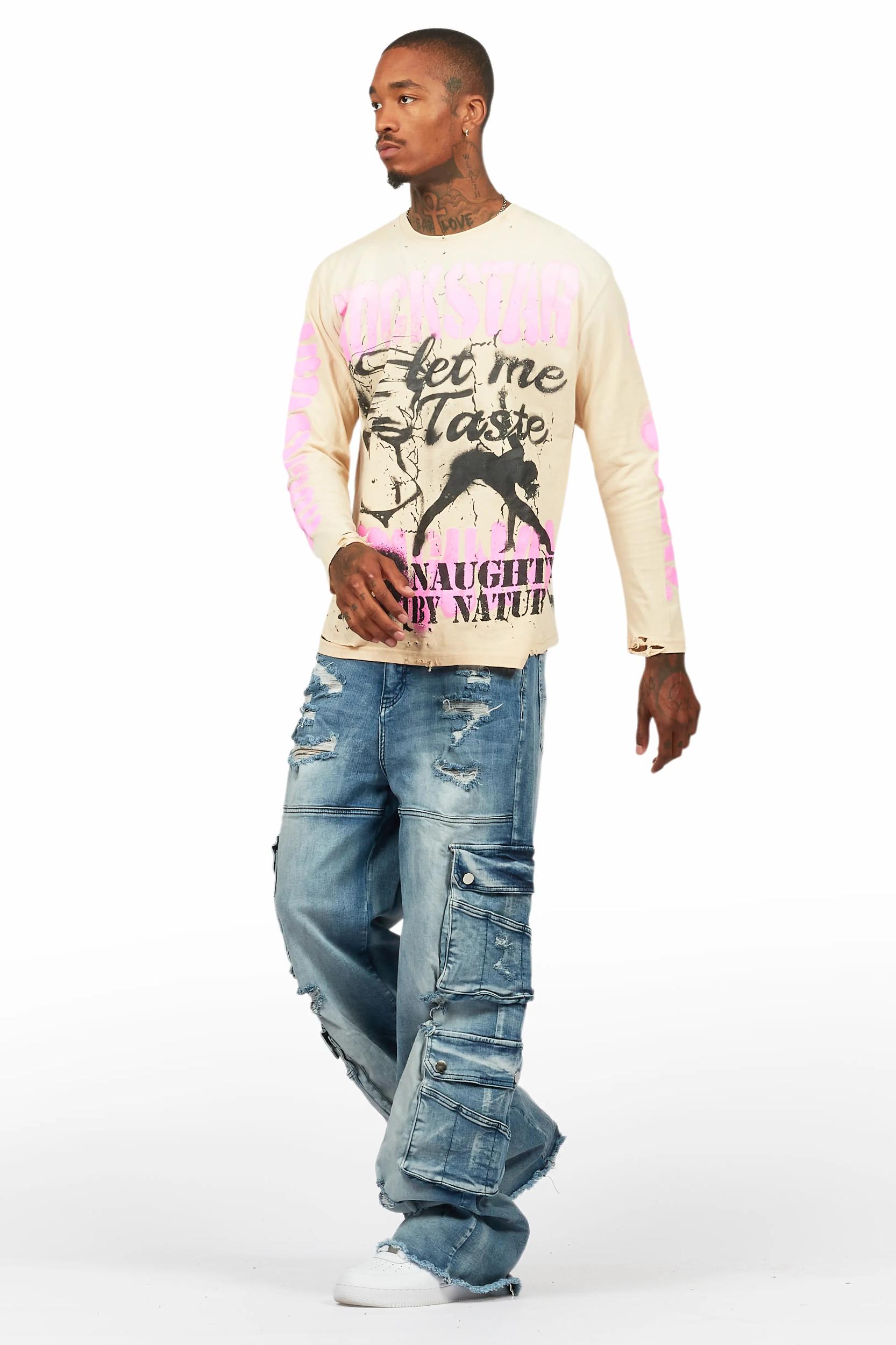 Keylor Blue Baggy Fit Jean Male Product Image