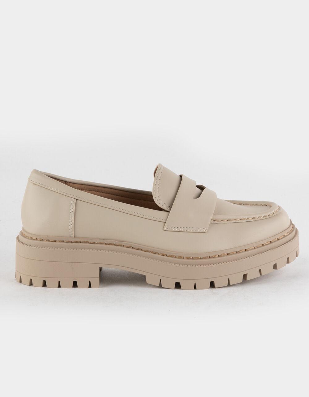 SODA Eureka Womens Penny Loafers - BONE Product Image