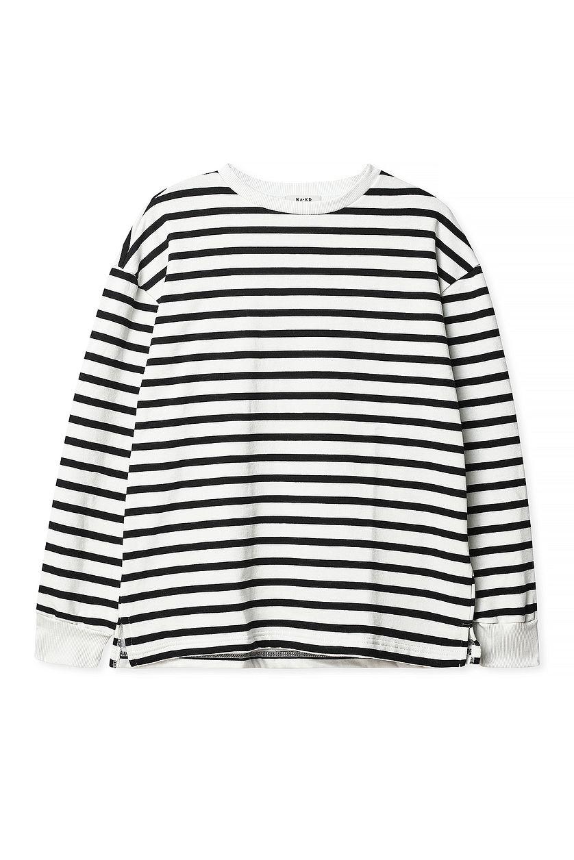 Striped Oversized Sweatshirt Product Image