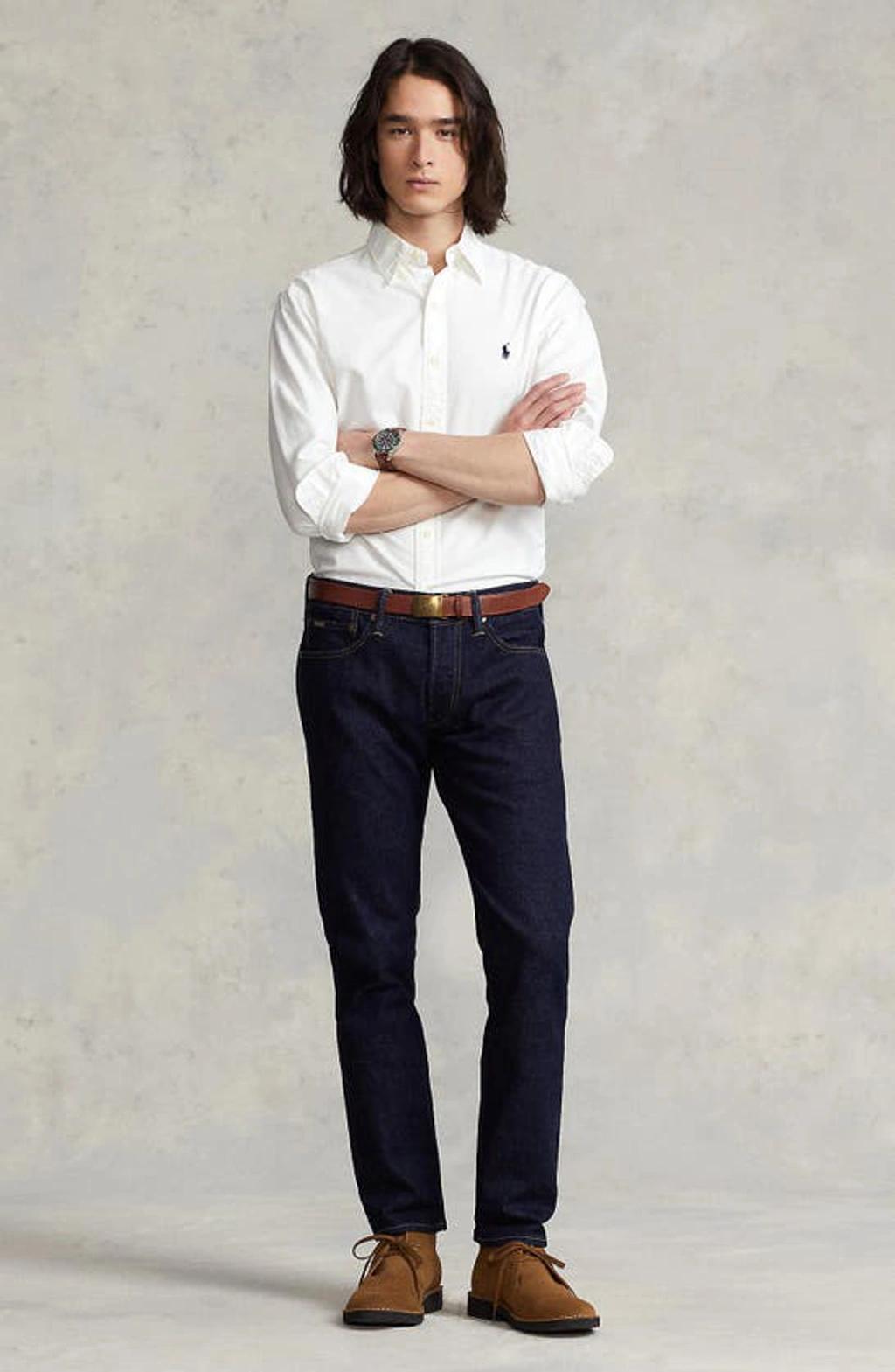 POLO RALPH LAUREN Long Sleeve Sport Shirt Clothing In White Product Image