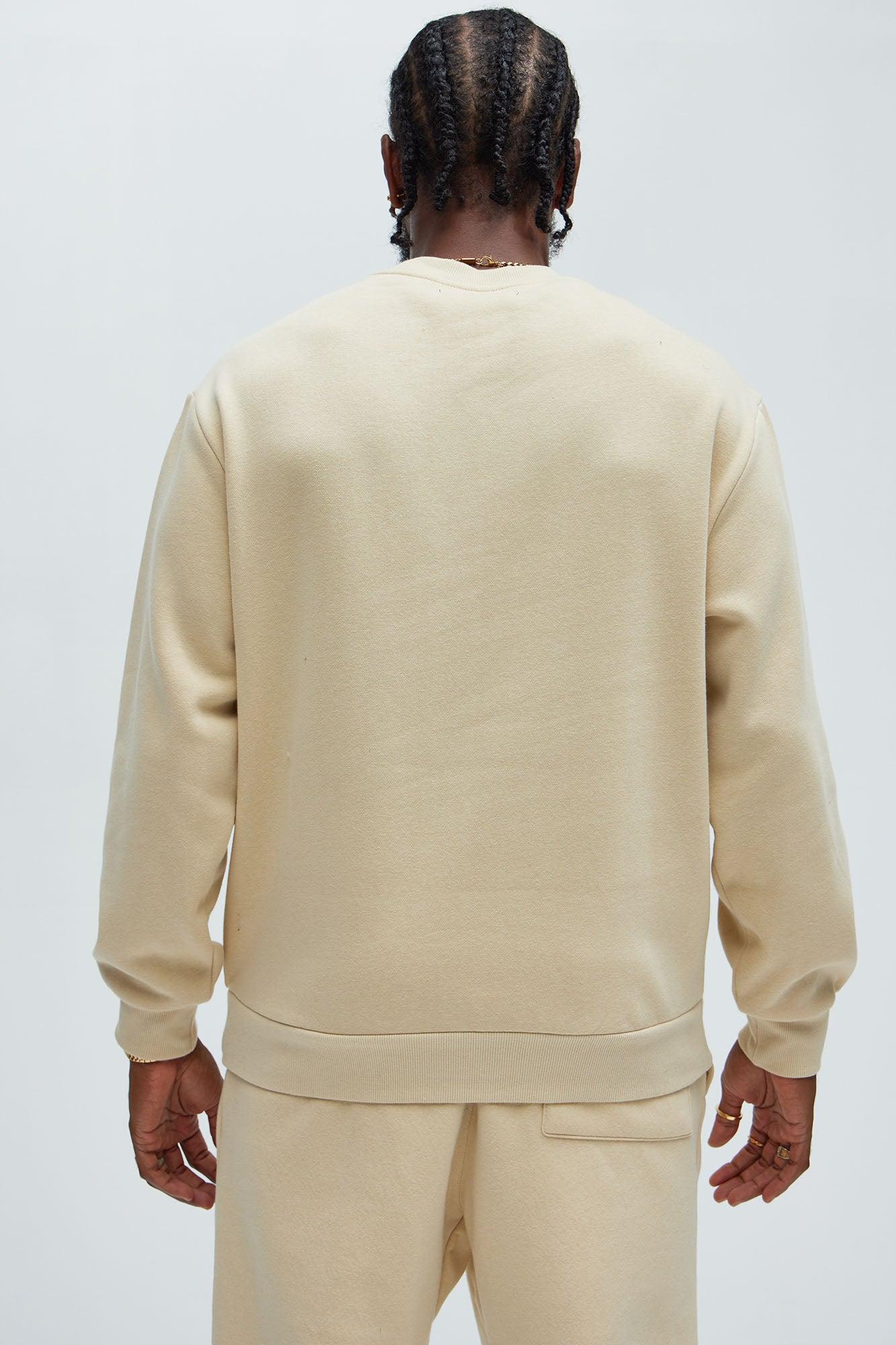 Tyson Crew Neck Sweatshirt - Tan Product Image