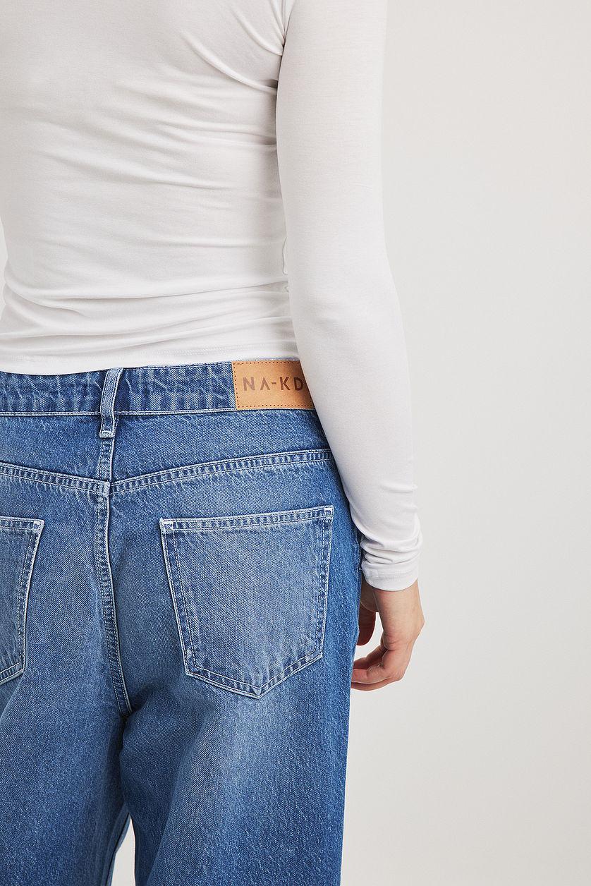 Low Waist Wide Leg Jeans Product Image