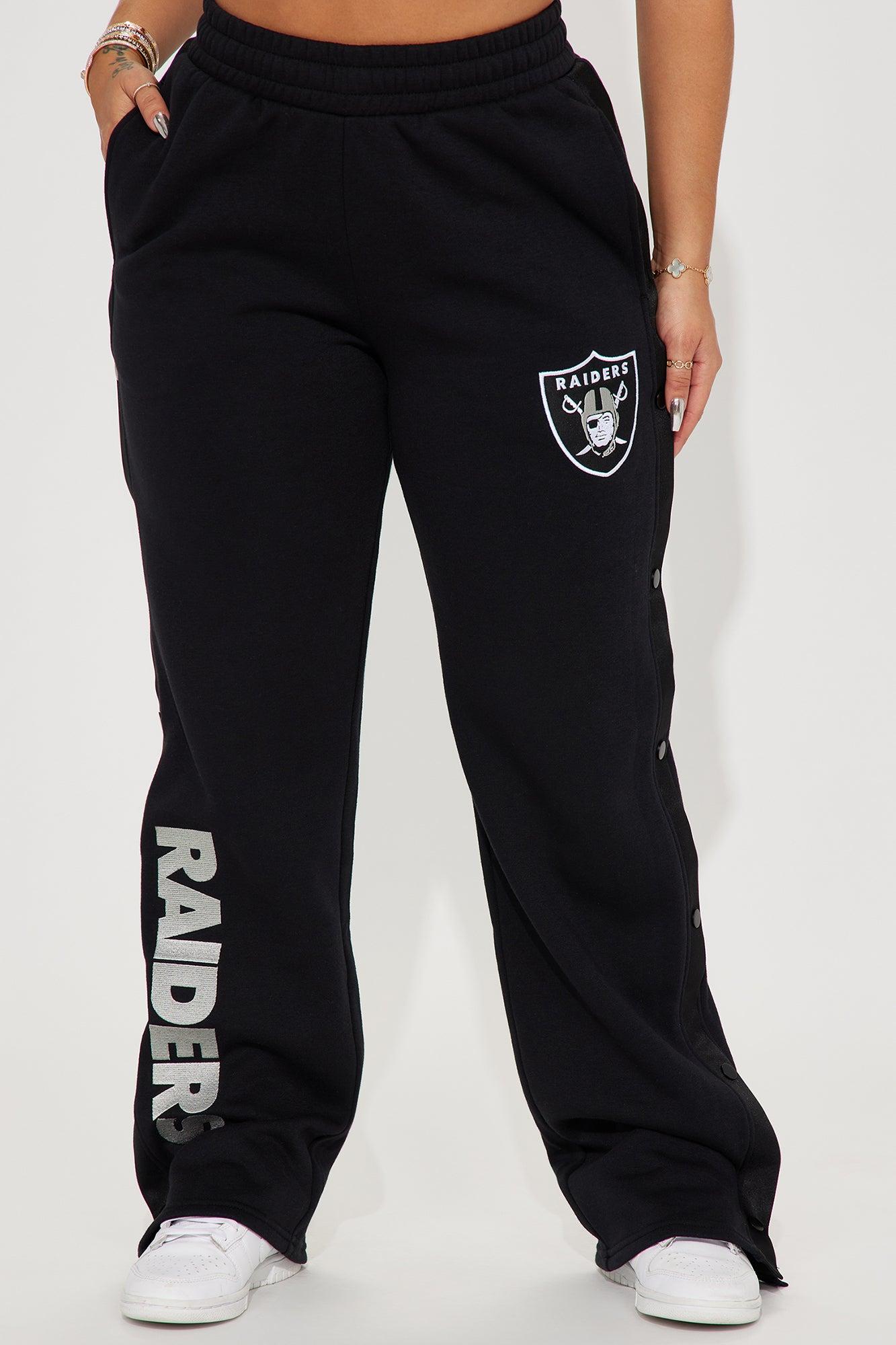 Raiders Snap Button Pants - Black Female Product Image