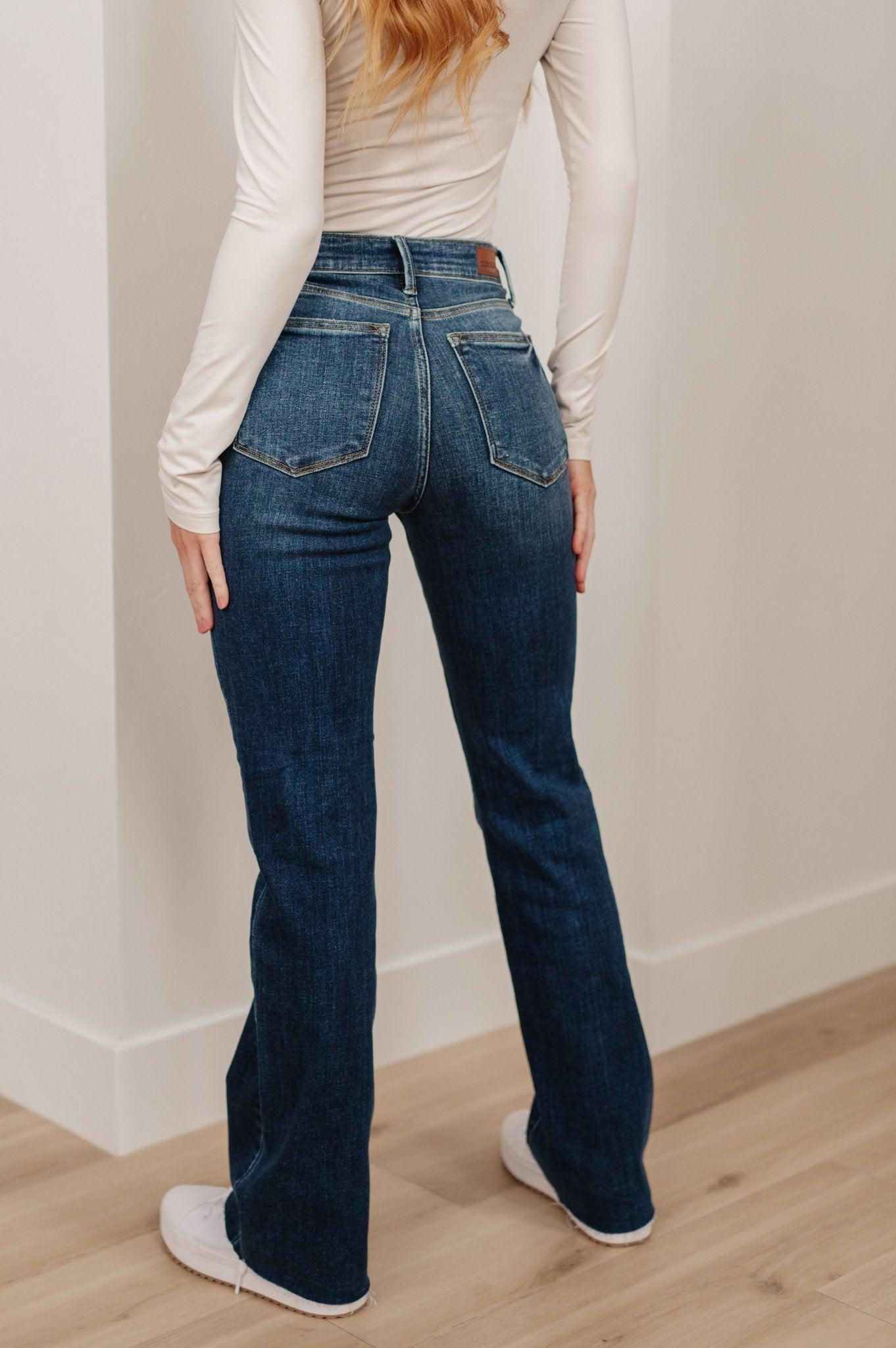 Josephine Mid Rise Raw Hem Bootcut Jeans (Online Exclusive) Product Image