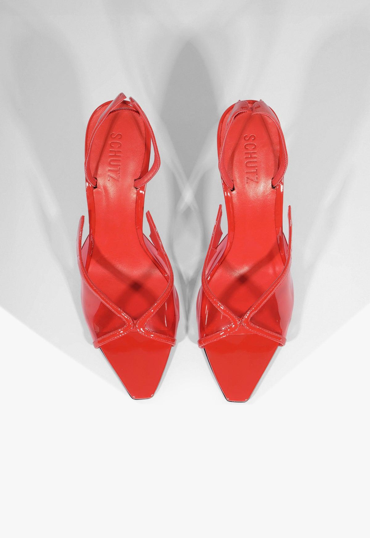 Zya Sling Patent Leather Sandal Product Image