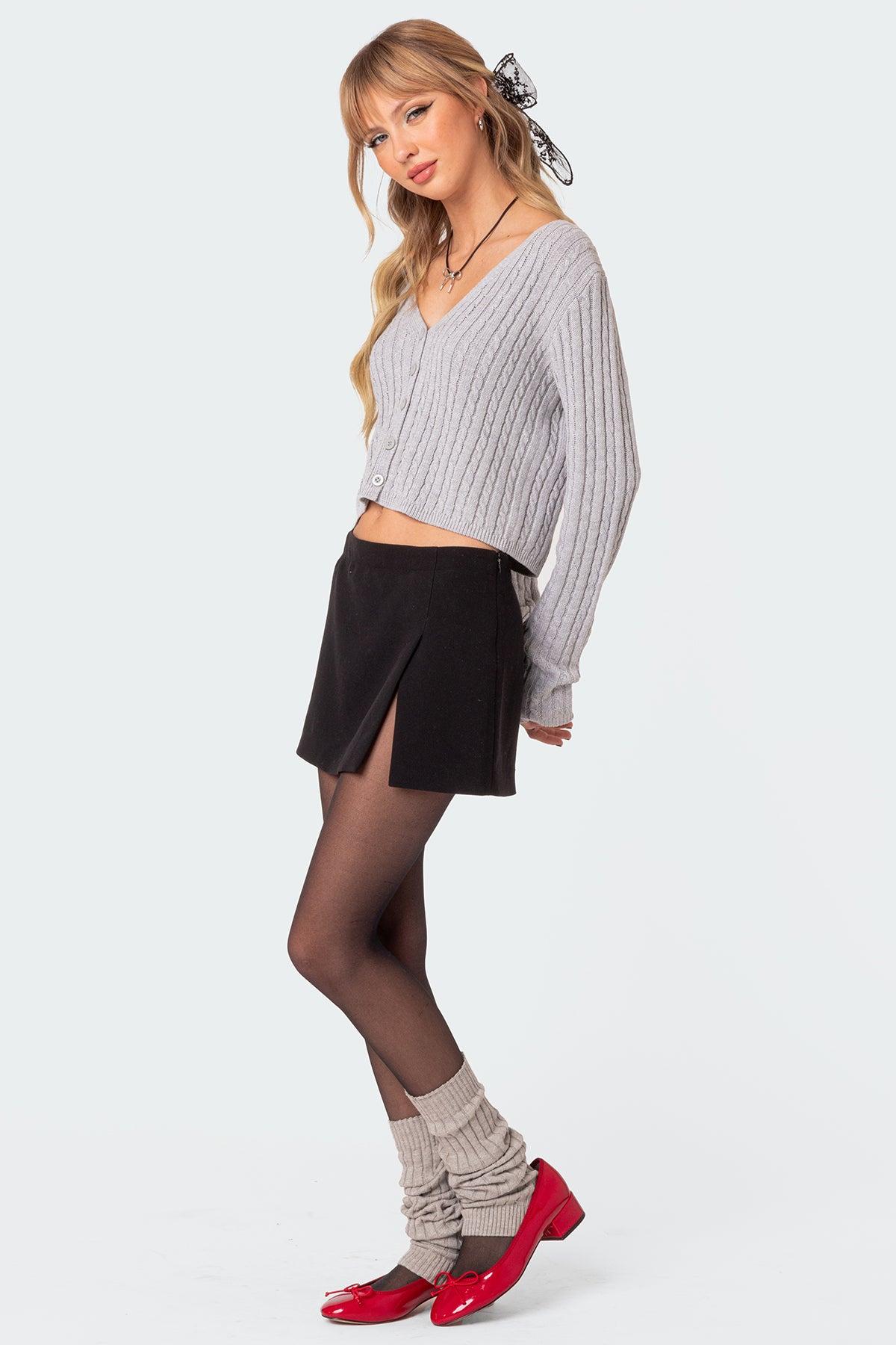 Elliot Cable Knit Cardigan Product Image