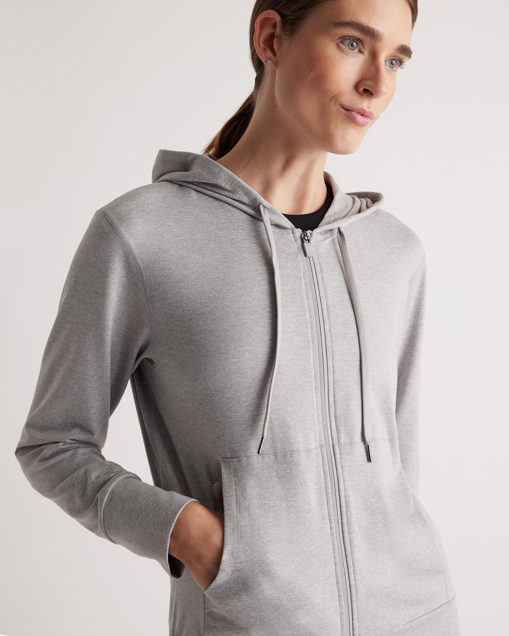 Quince | Women's Flowknit Full Zip Hoodie Recycled Polyester Product Image