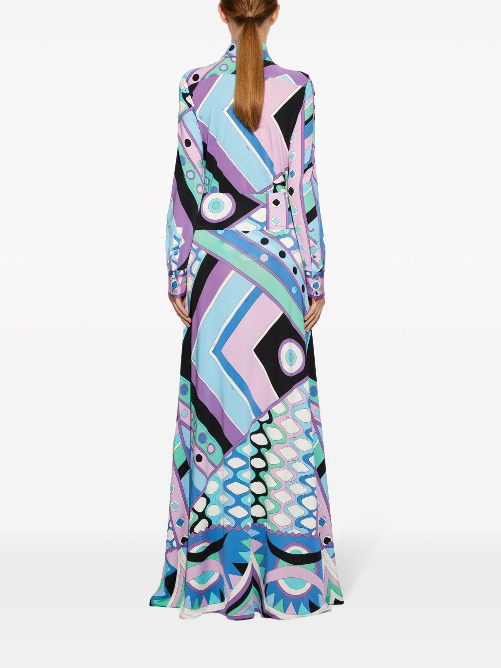 Vivara-print A-line maxi skirt Product Image