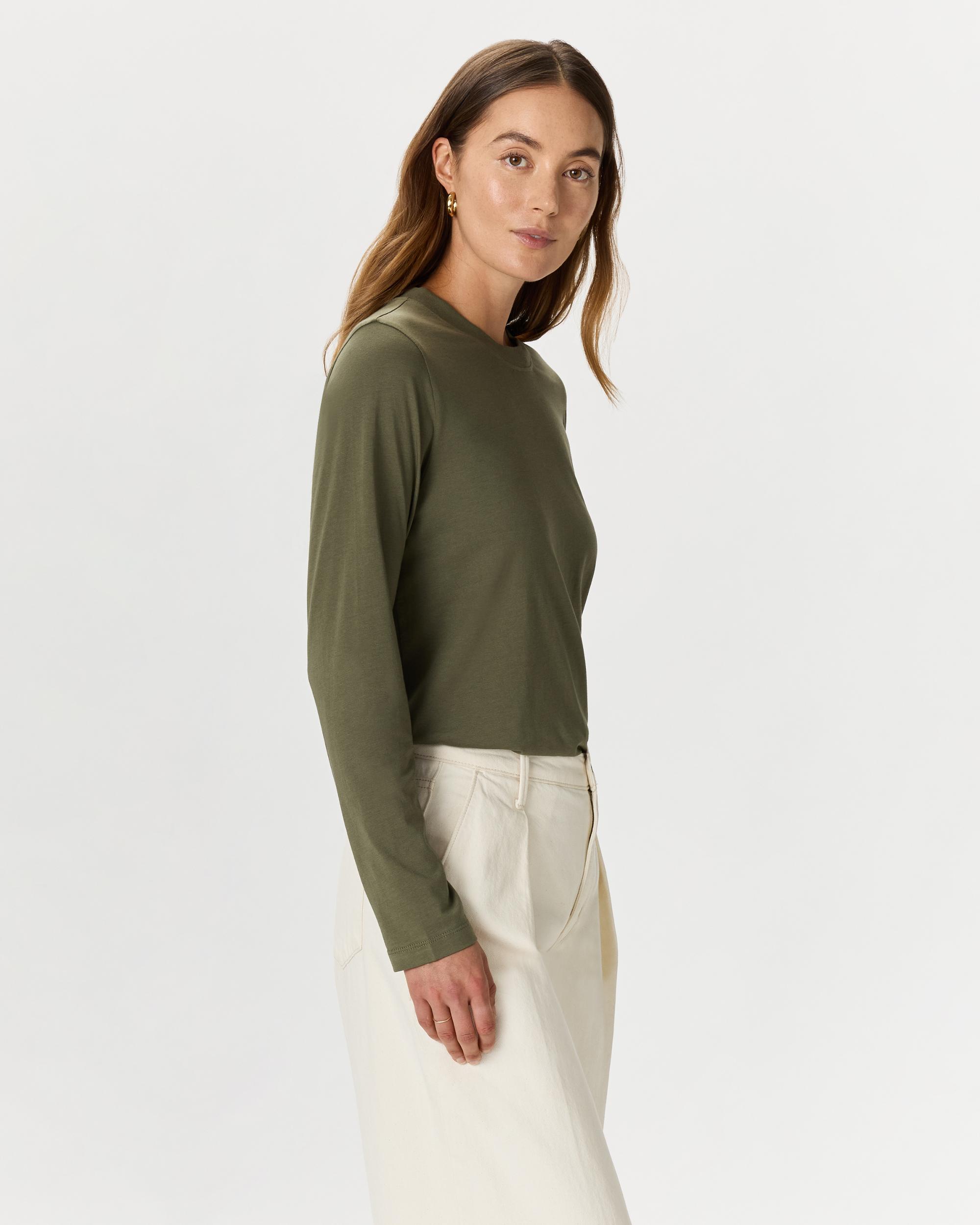 Quince | Women's Cotton Modal Relaxed Long Sleeve T-Shirt Cotton/Modal Product Image
