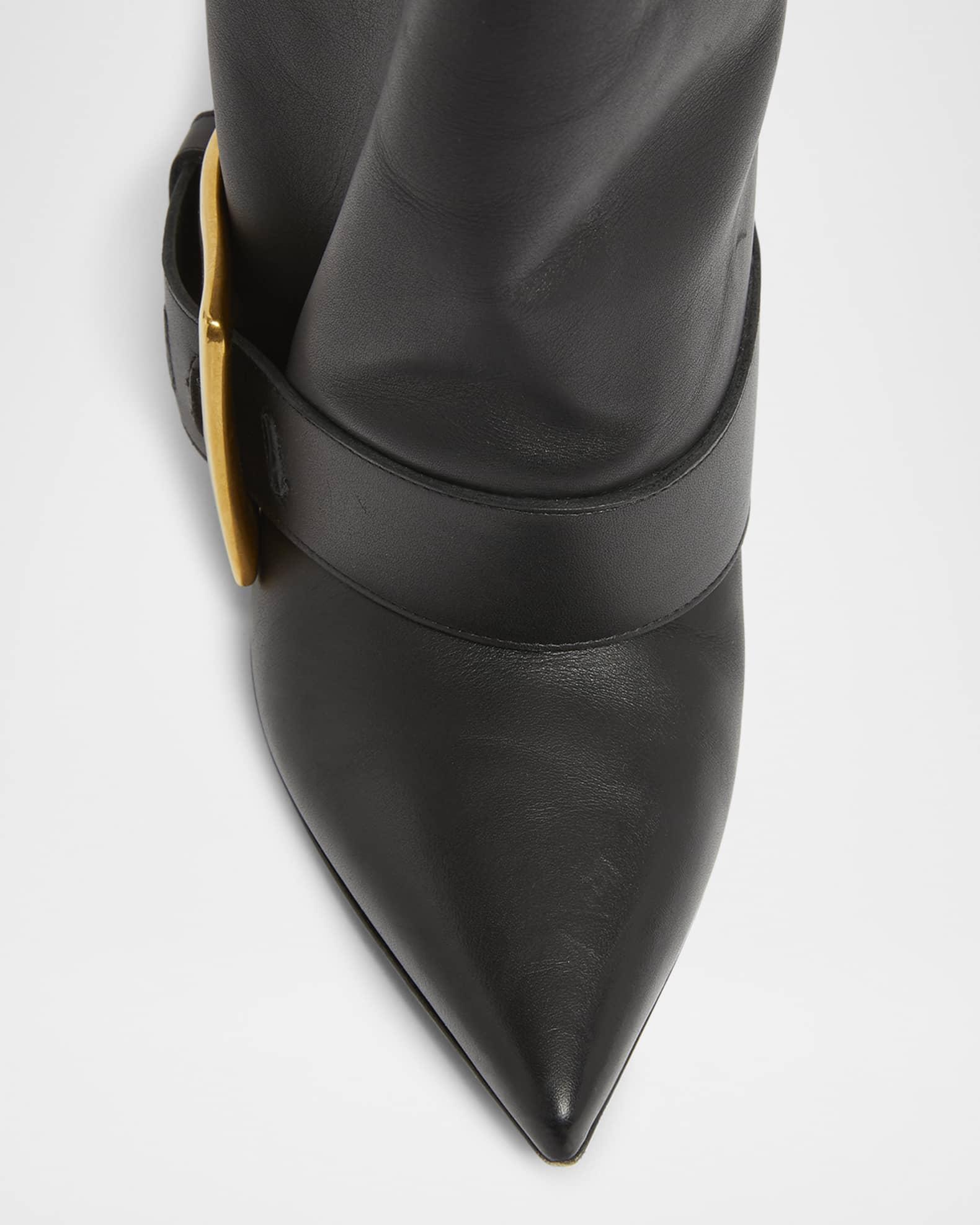 Anthem Leather Buckle Knee-High Boots Product Image