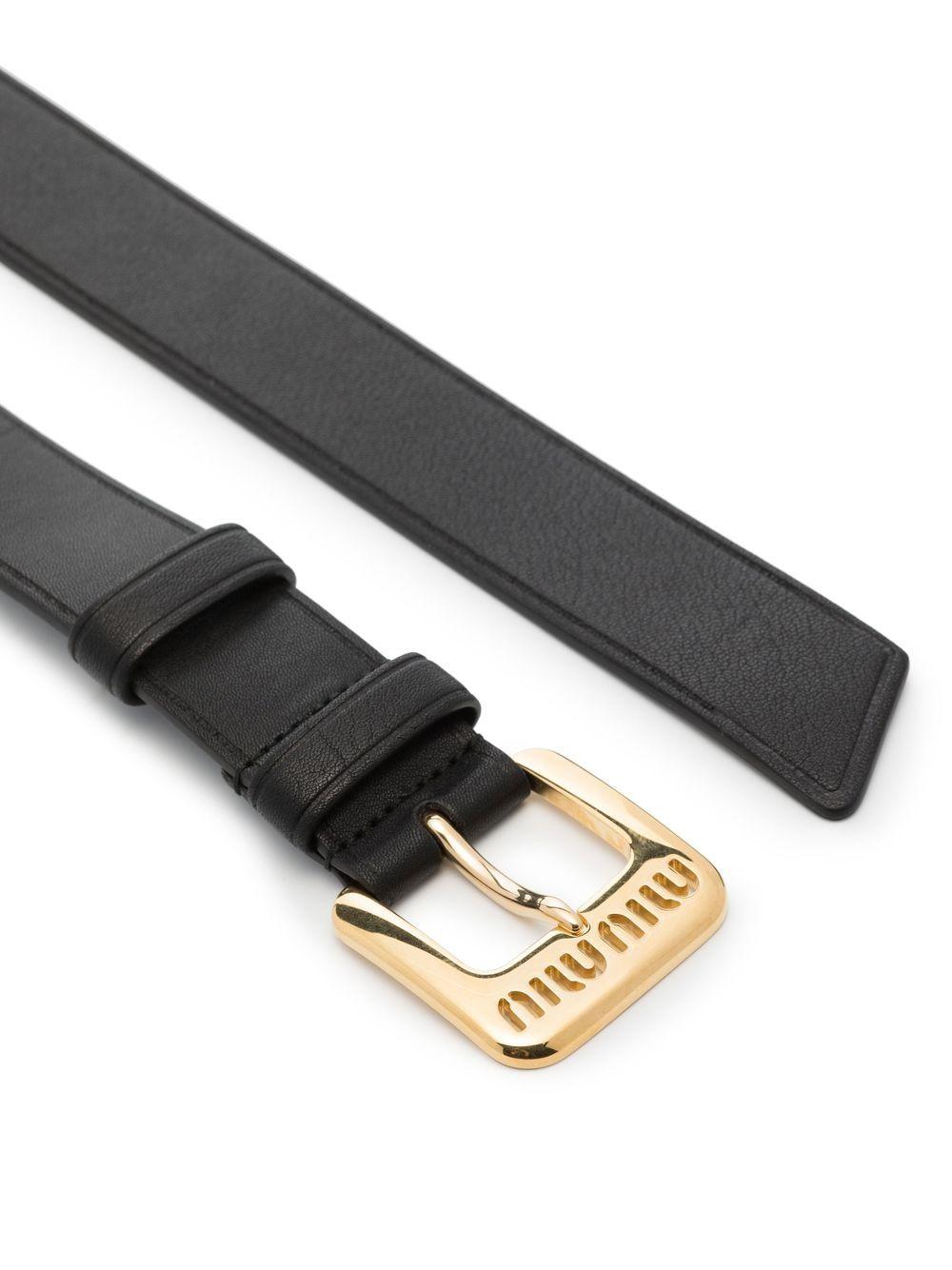 logo-embellished leather belt Product Image