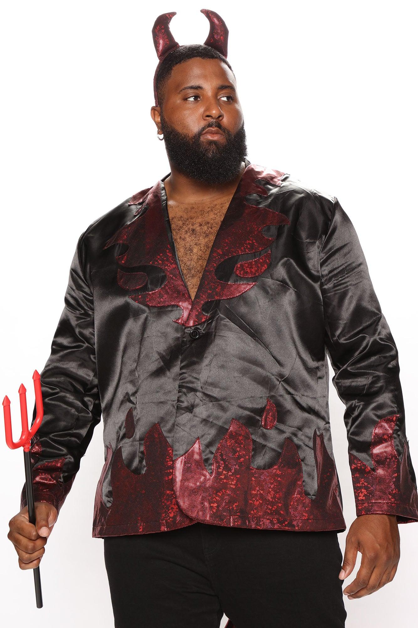 Handsome Devil 2 Piece Costume Set - Black/Red Product Image