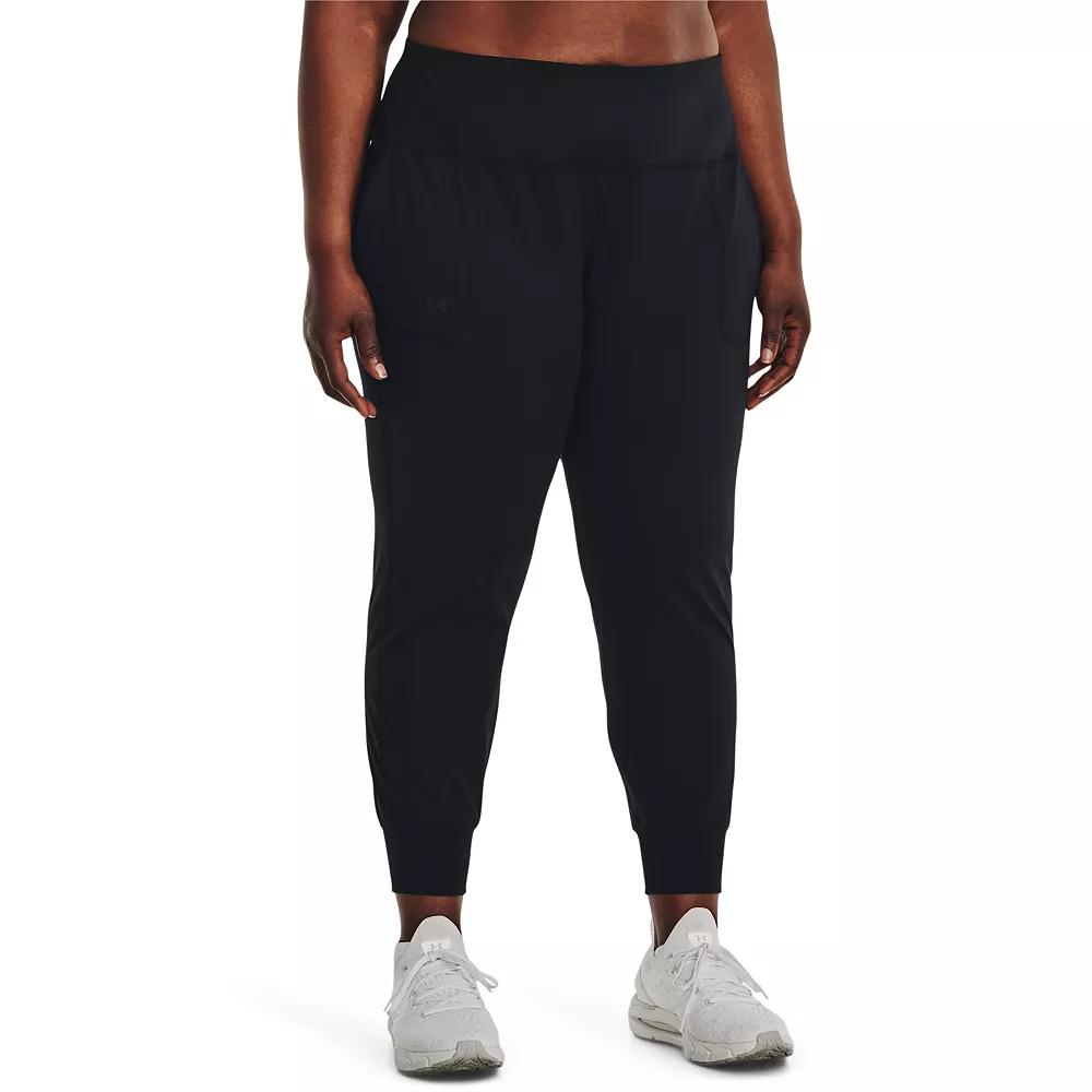 Plus Size Under Armour Motion Joggers, Women's, Size: 3XL, Black Product Image