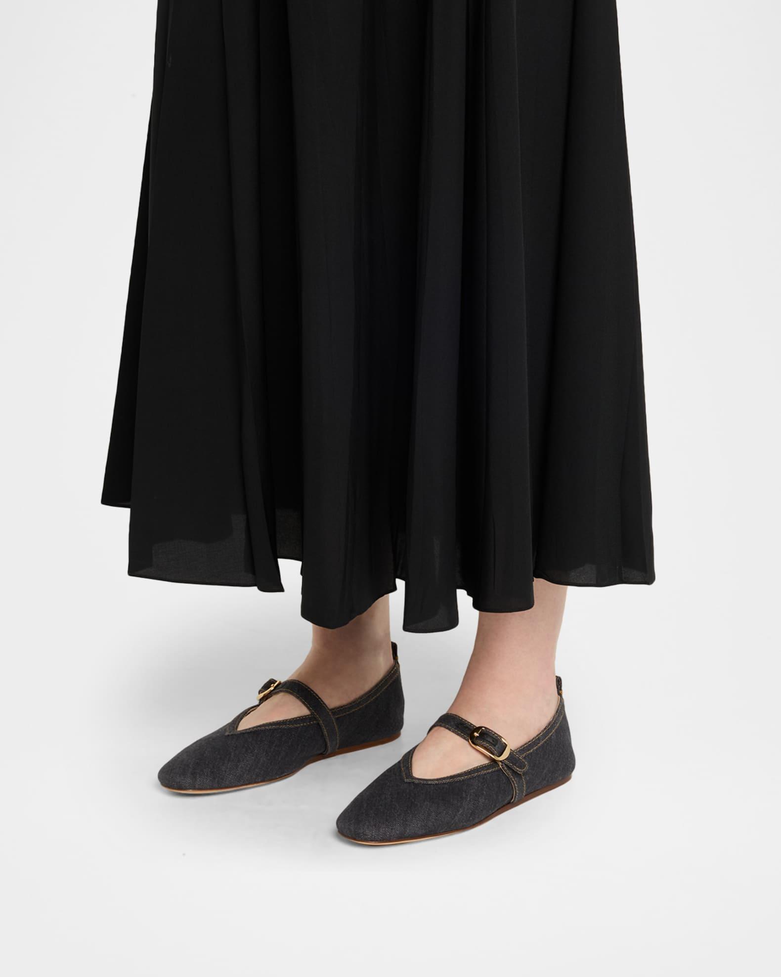 Stella Denim Mary Jane Ballerina Flats Product Image