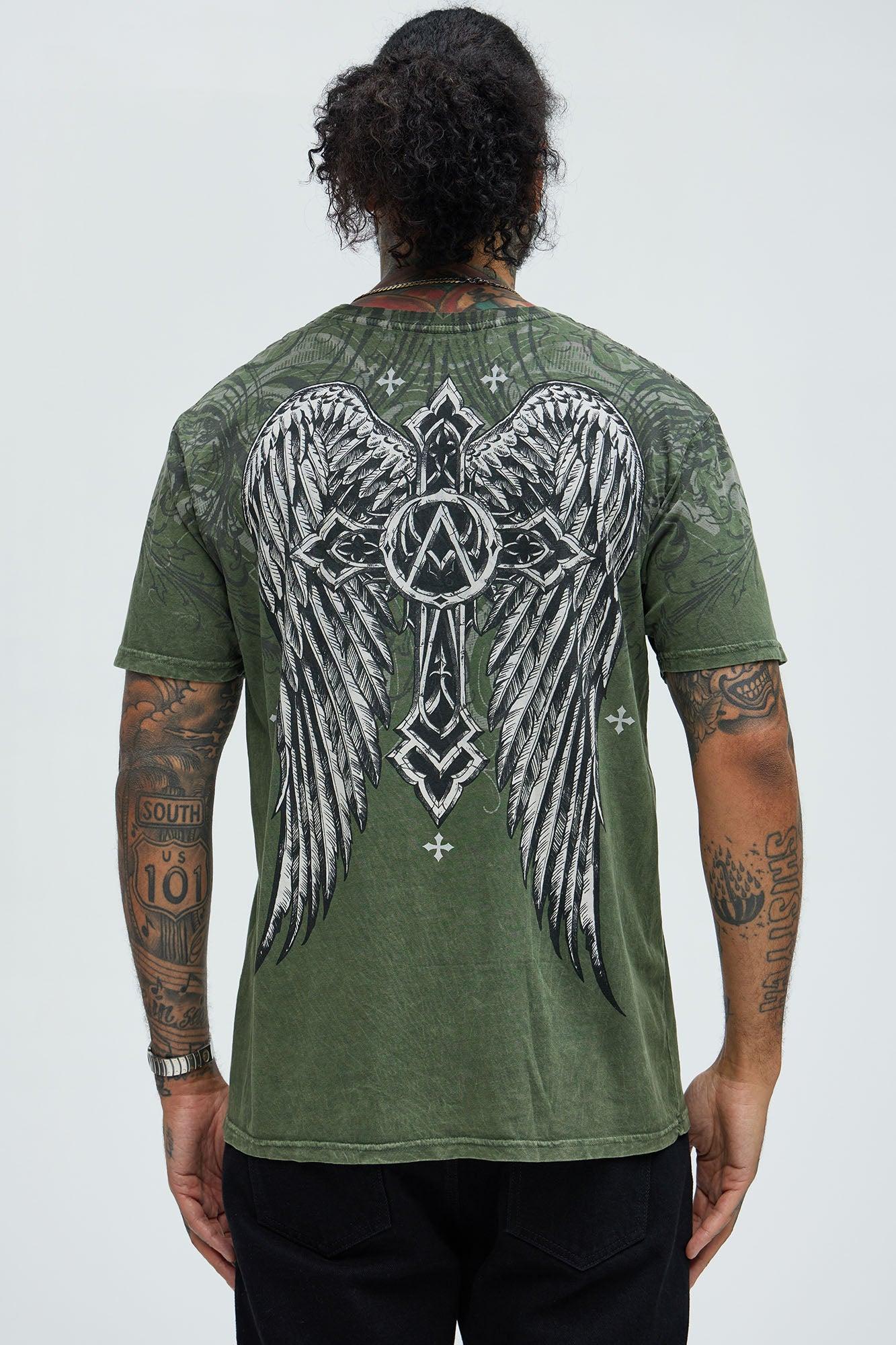 Affliction Winged Dagger Short Sleeve Tee - Hunter Product Image