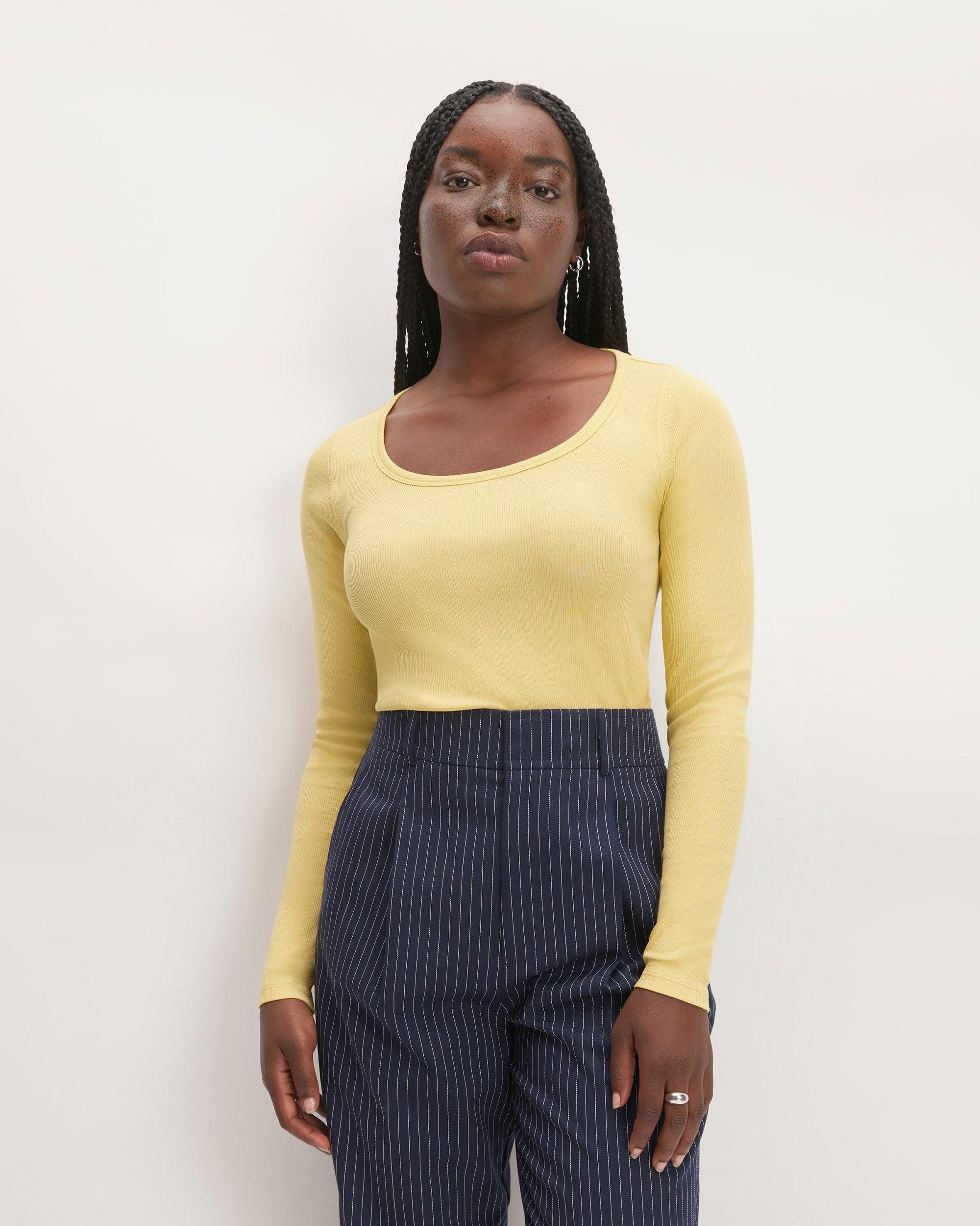 Womens Luxe Rib Long-Sleeve Scoop-Neck T-Shirt by Everlane Product Image