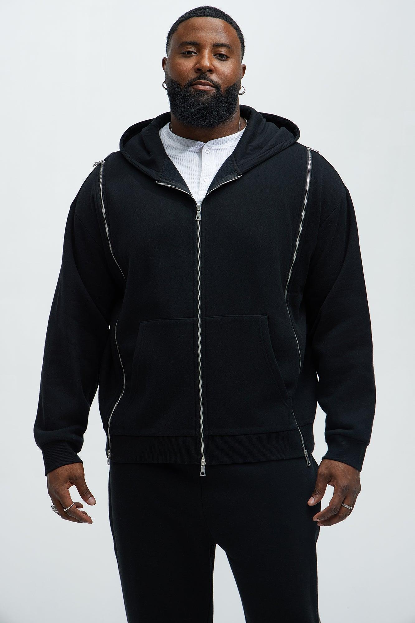 Tyson Stay Away Zip Up Hoodie - Black Product Image