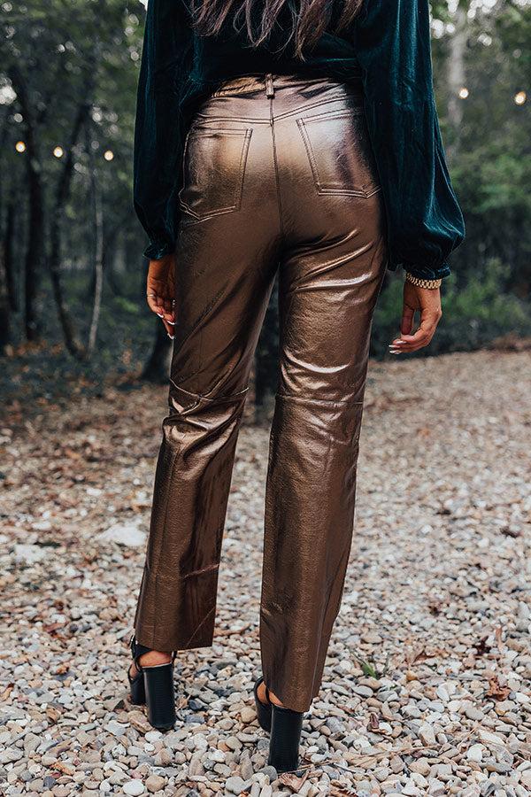 The Hudson High Waist Metallic Pants Product Image