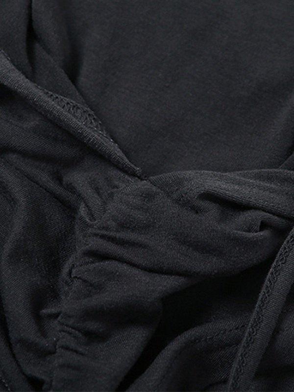 Bandana Design Hooded Cropped Tank Top Product Image