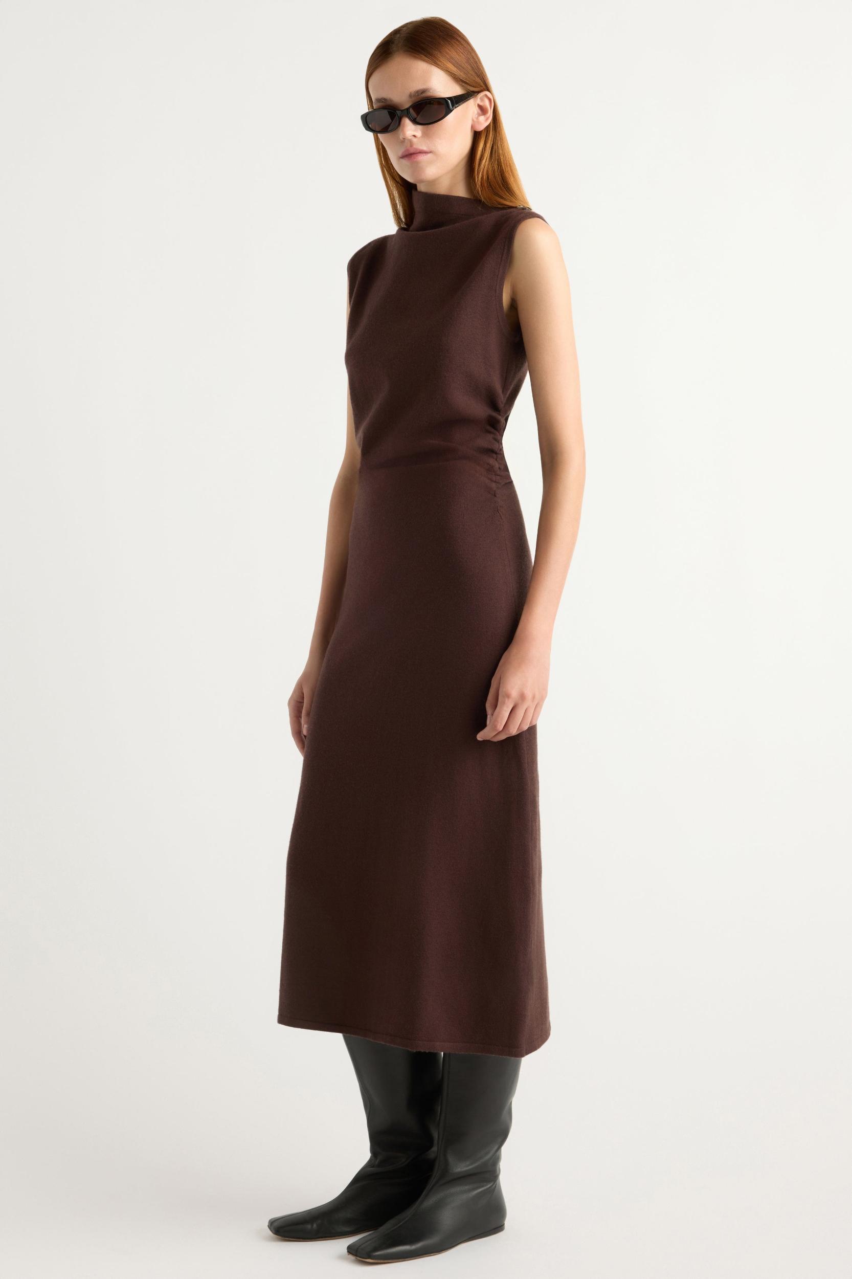 Abel Asymmetric-Neck Dress Product Image