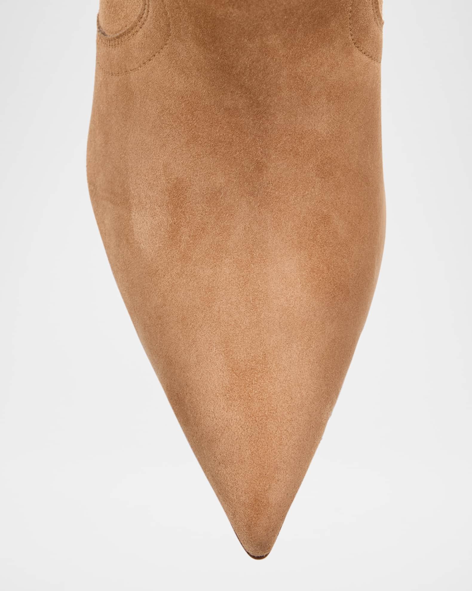 Santia Suede Red Sole Booties Product Image